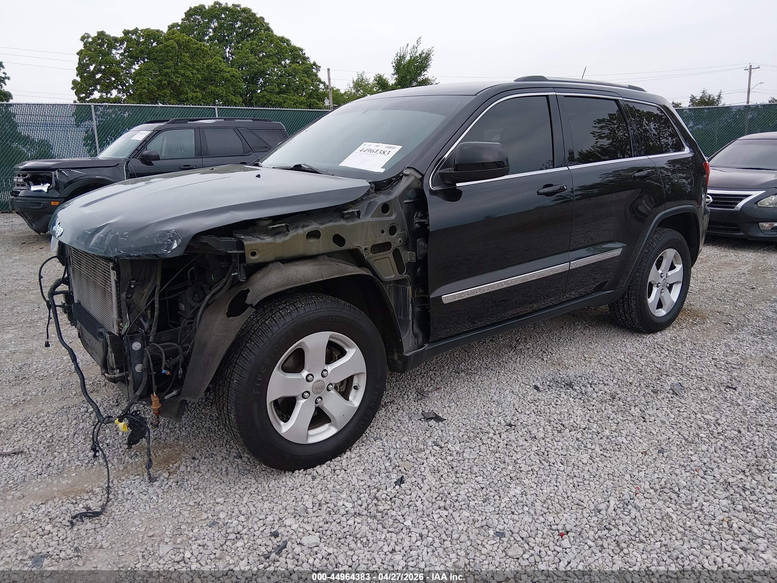2013 Jeep Grand Cherokee Laredo Черный vin: 1C4RJFAGXDC641003