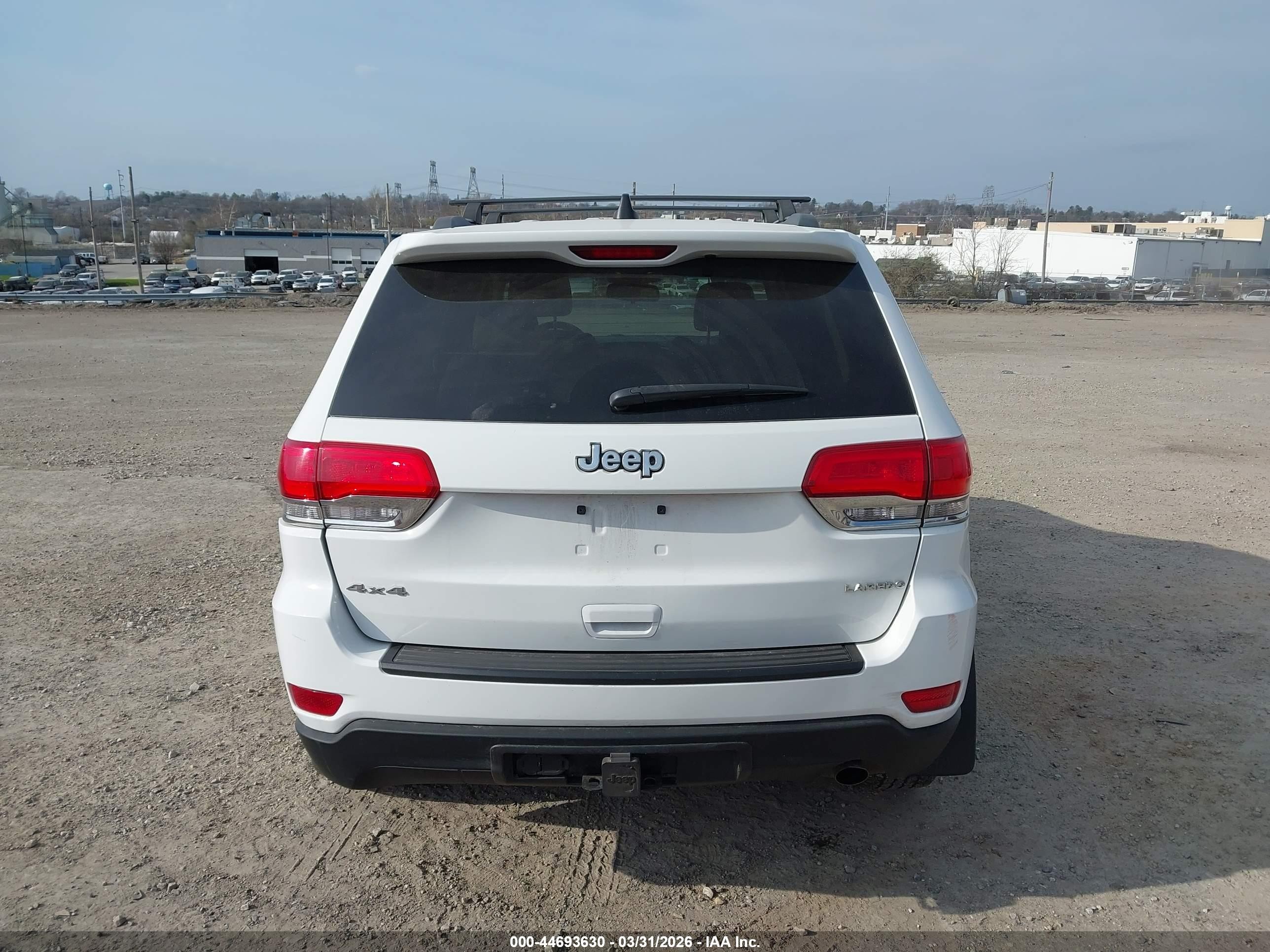 2014 Jeep Grand Cherokee Laredo White vin: 1C4RJFAGXEC103936