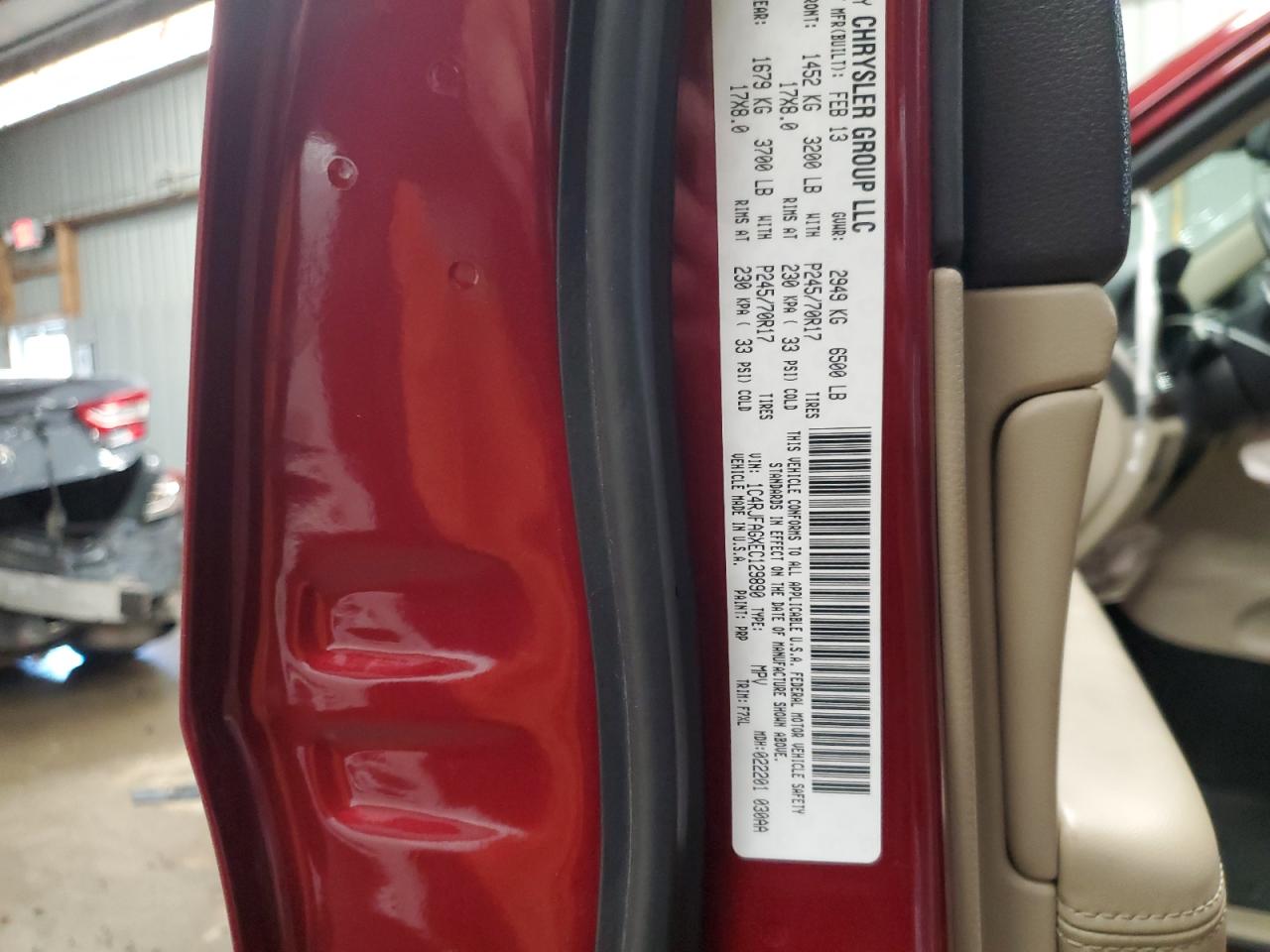 2014 Jeep Grand Cherokee Laredo Red vin: 1C4RJFAGXEC129890