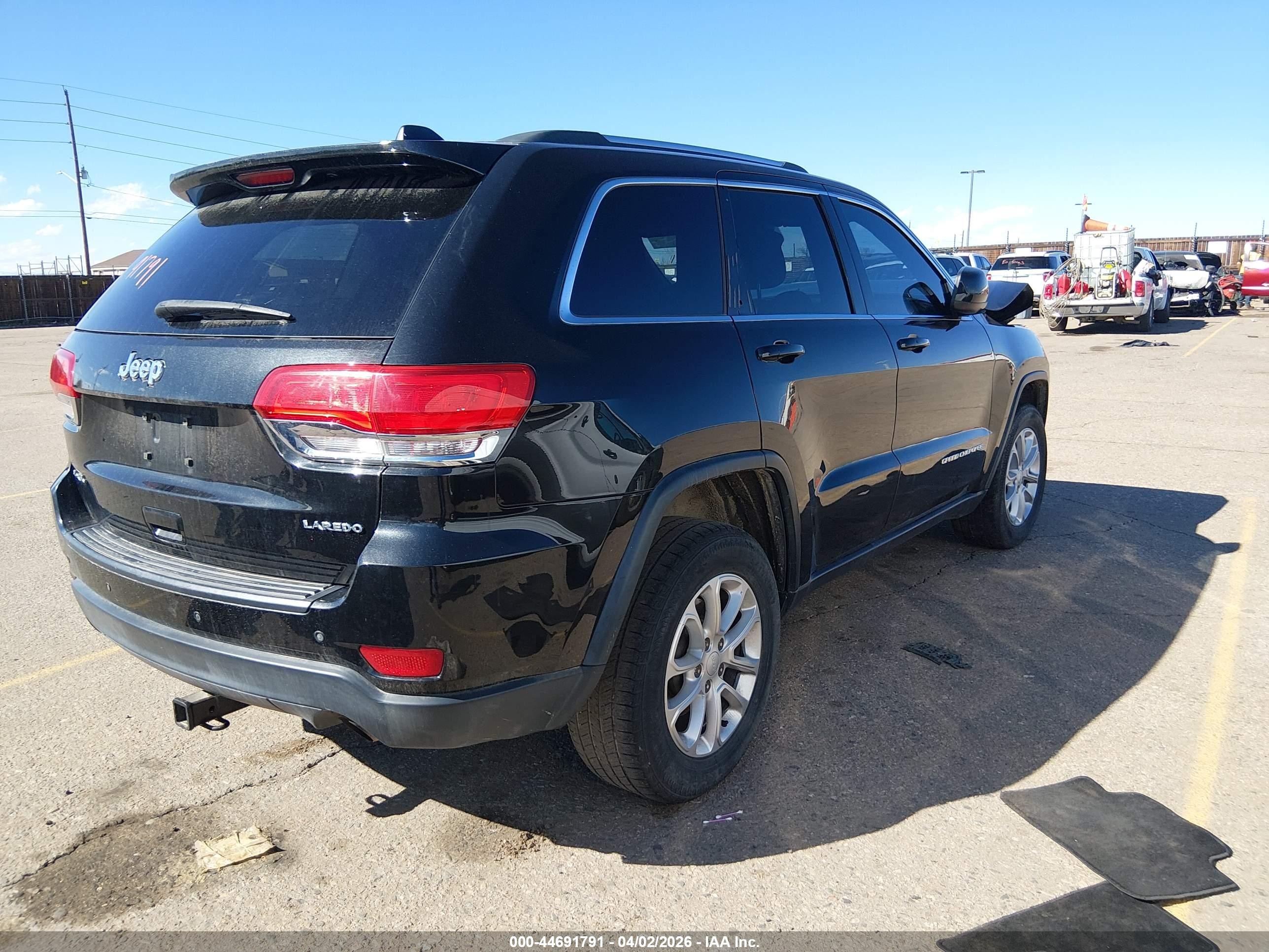 2014 Jeep Grand Cherokee Laredo Black vin: 1C4RJFAGXEC133017