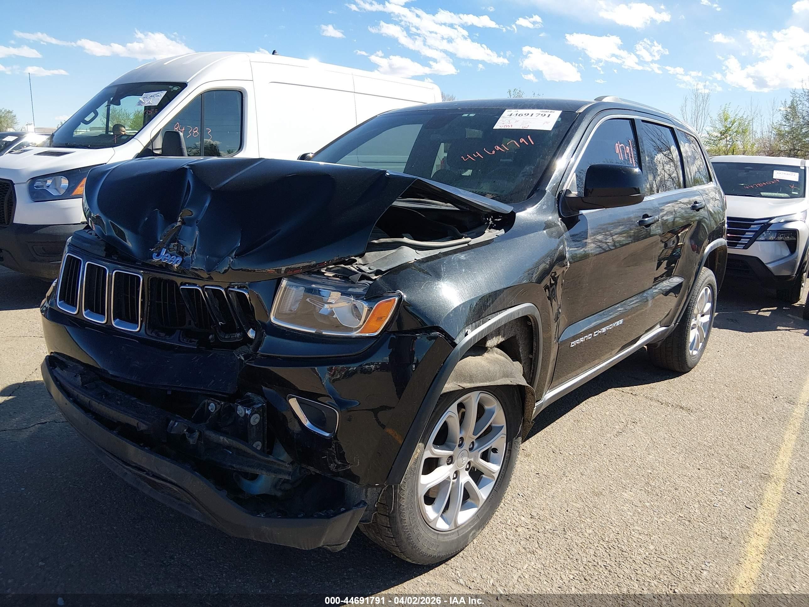 2014 Jeep Grand Cherokee Laredo Black vin: 1C4RJFAGXEC133017