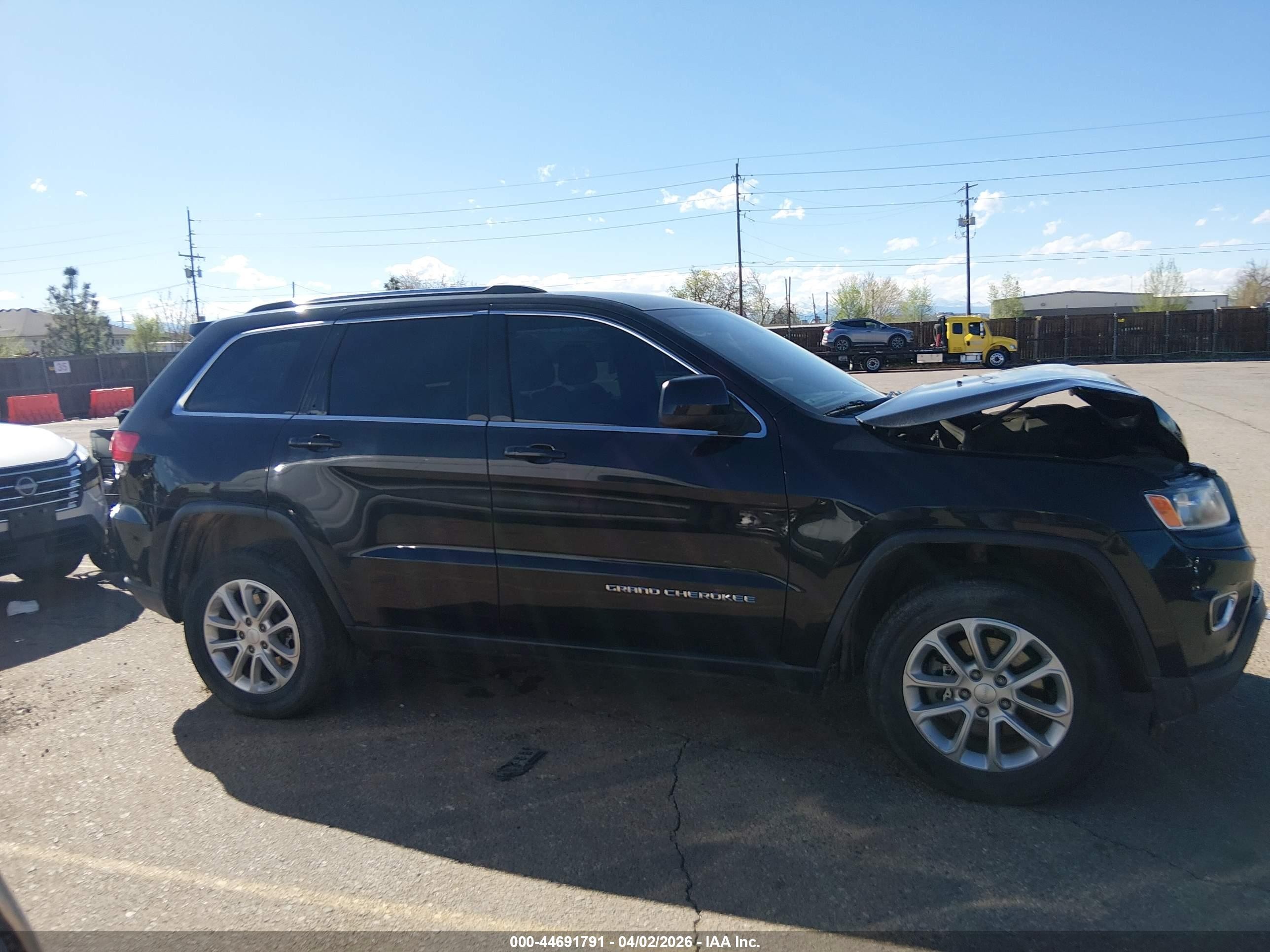 2014 Jeep Grand Cherokee Laredo Black vin: 1C4RJFAGXEC133017