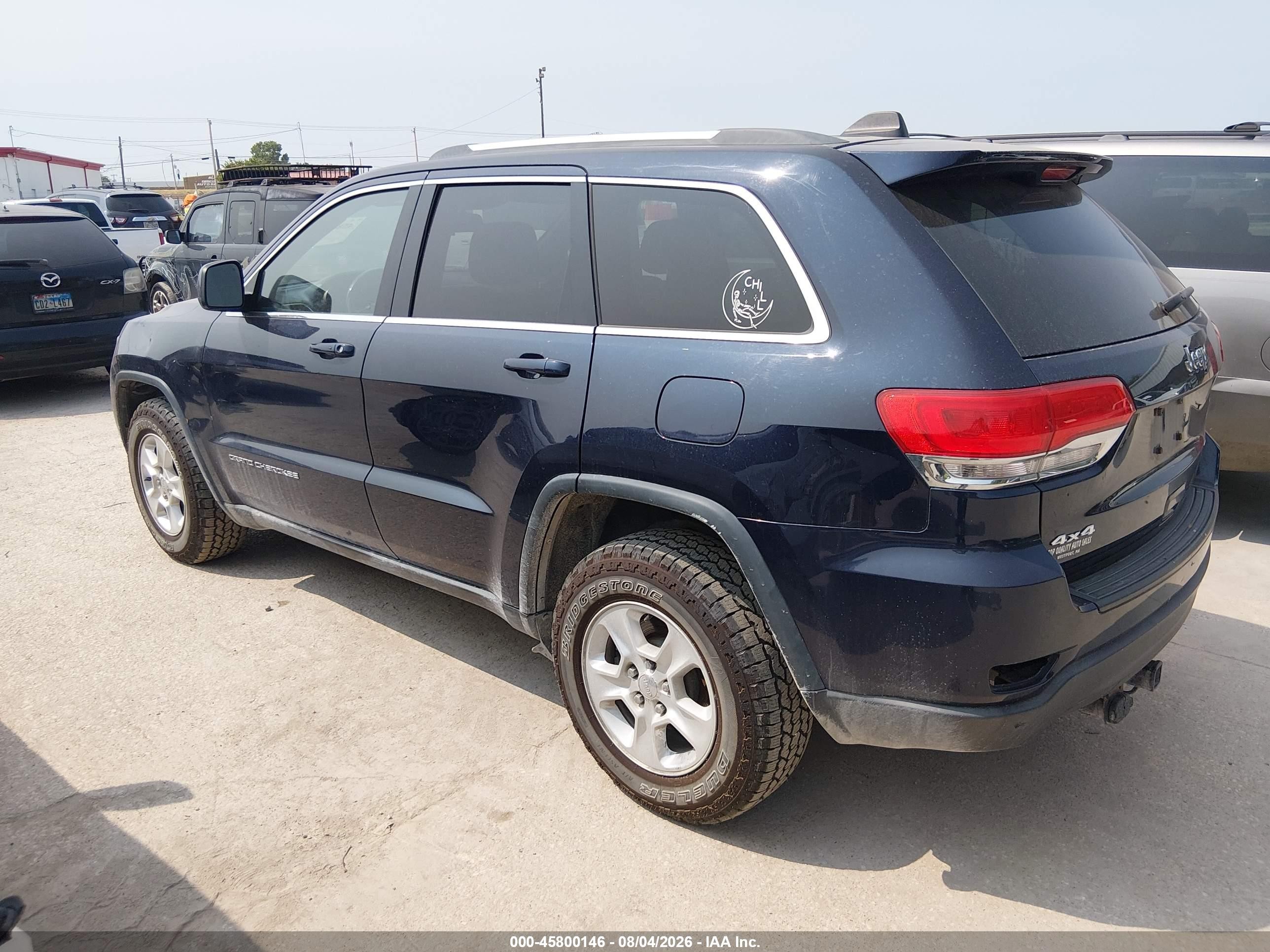 2014 Jeep Grand Cherokee Laredo Black vin: 1C4RJFAGXEC138184
