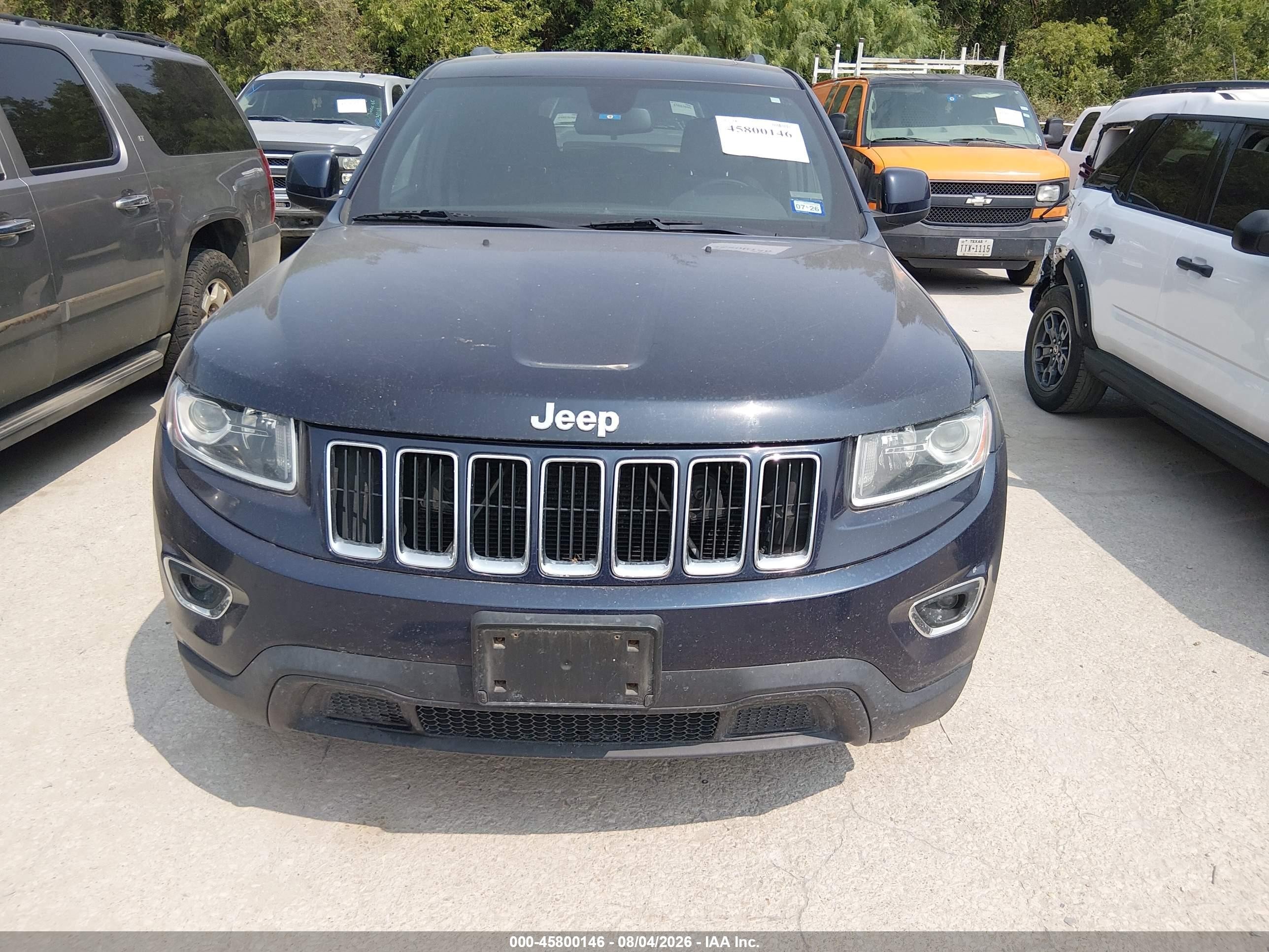 2014 Jeep Grand Cherokee Laredo Black vin: 1C4RJFAGXEC138184