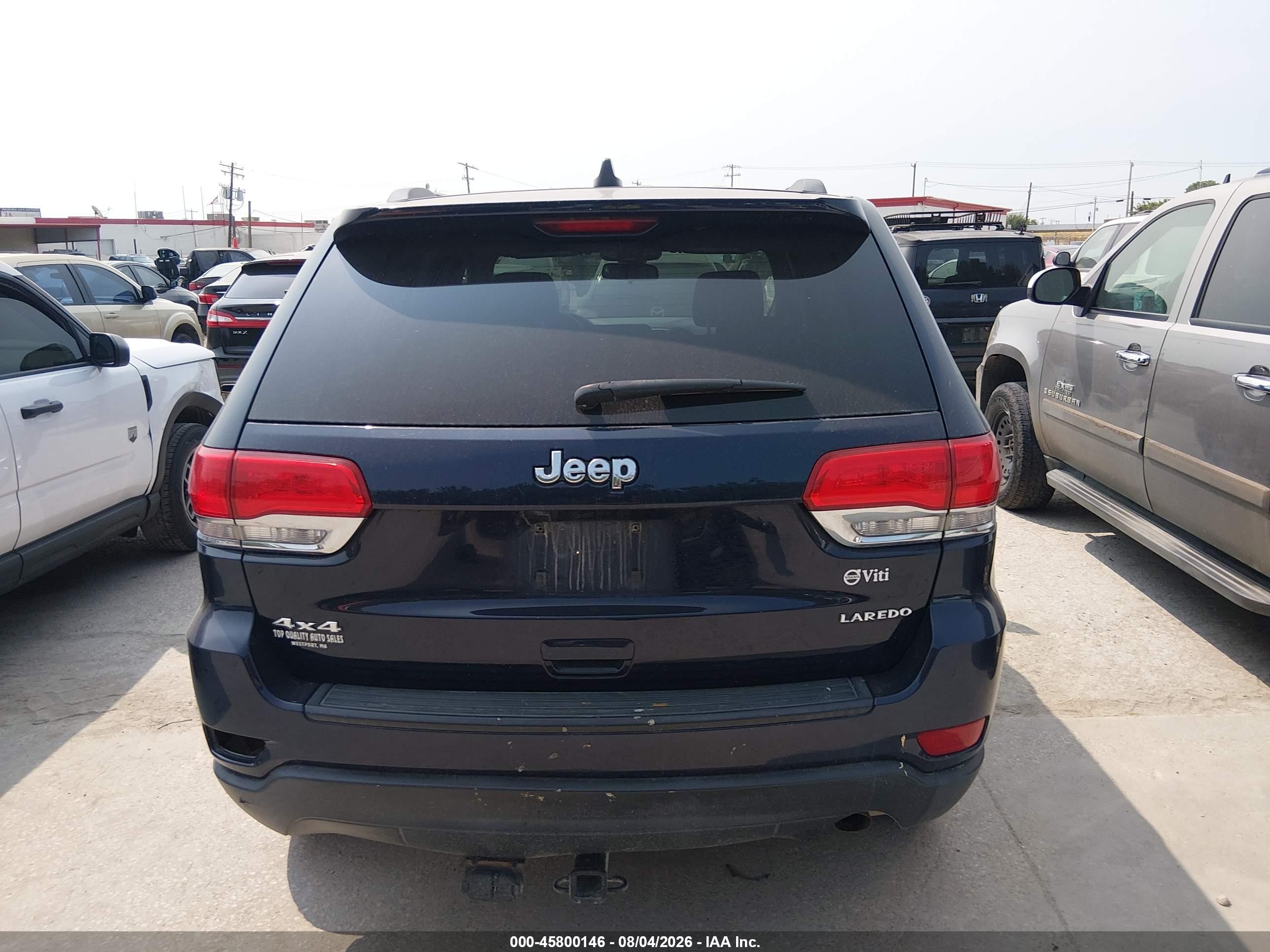 2014 Jeep Grand Cherokee Laredo Black vin: 1C4RJFAGXEC138184