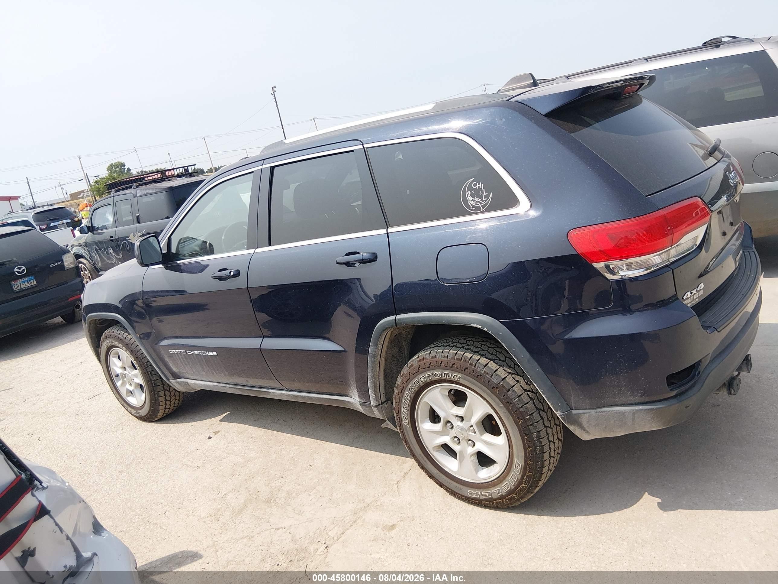 2014 Jeep Grand Cherokee Laredo Black vin: 1C4RJFAGXEC138184