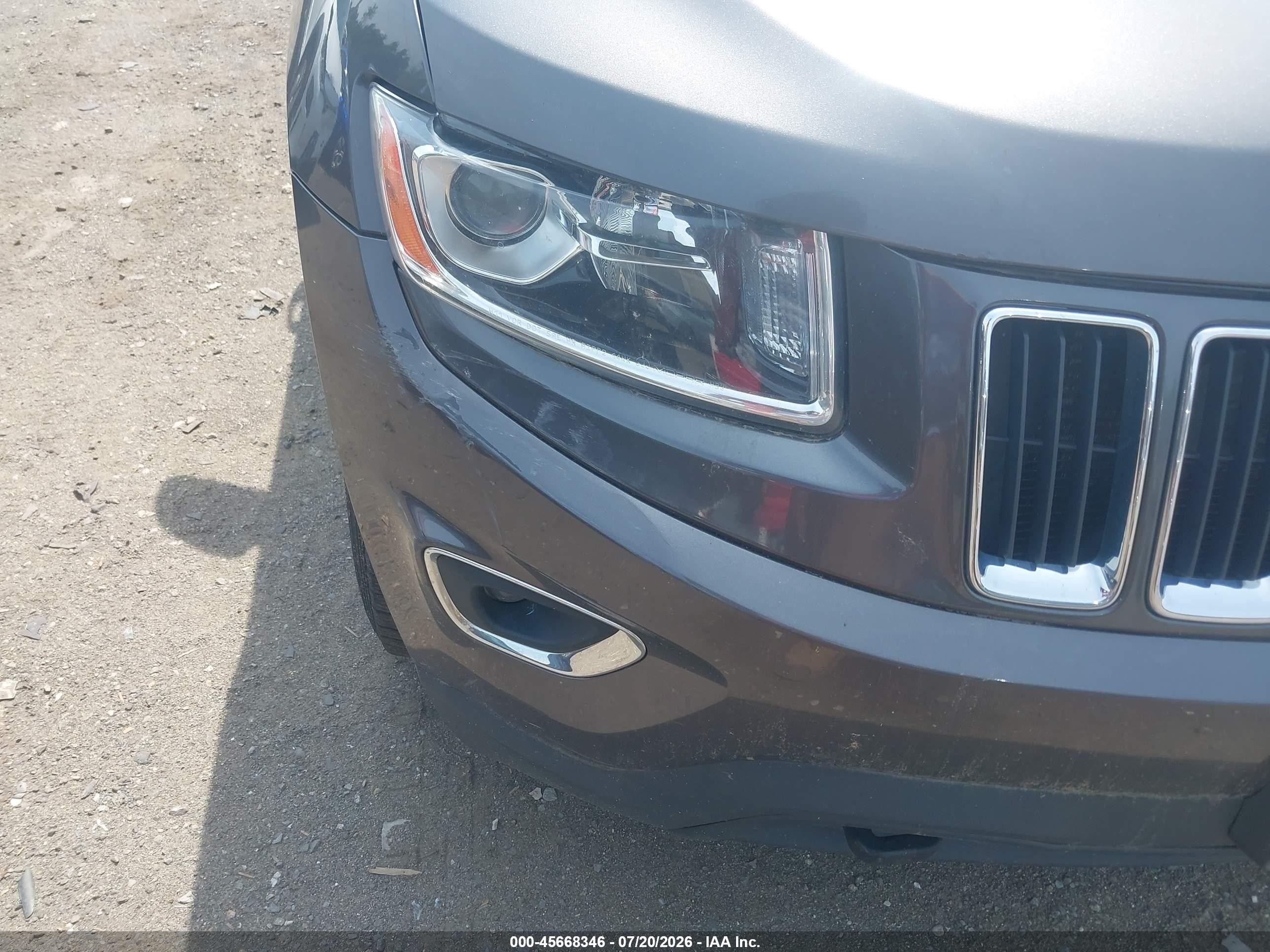 2014 Jeep Grand Cherokee Laredo Gray vin: 1C4RJFAGXEC205253