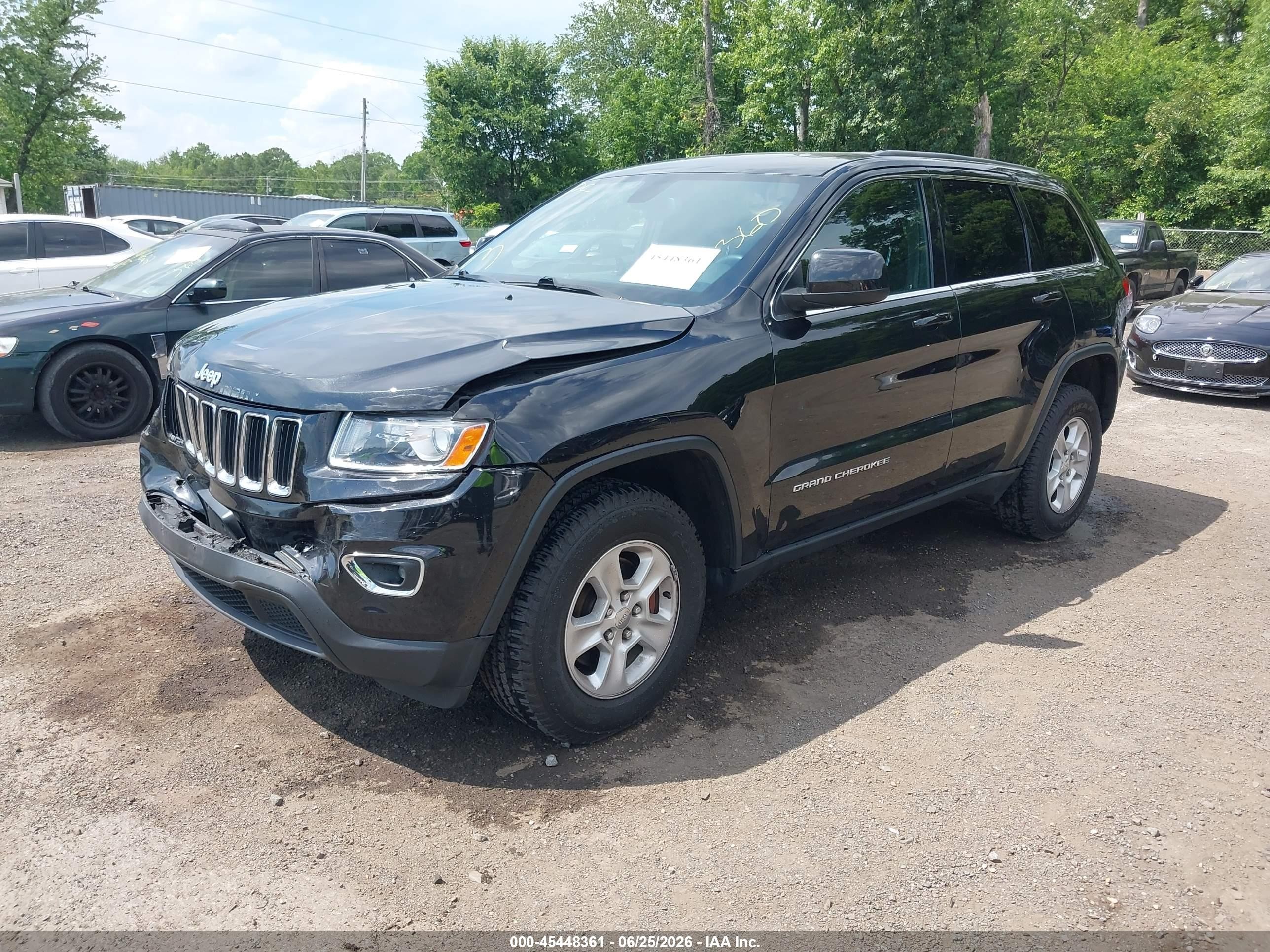 2014 Jeep Grand Cherokee Laredo Black vin: 1C4RJFAGXEC331922