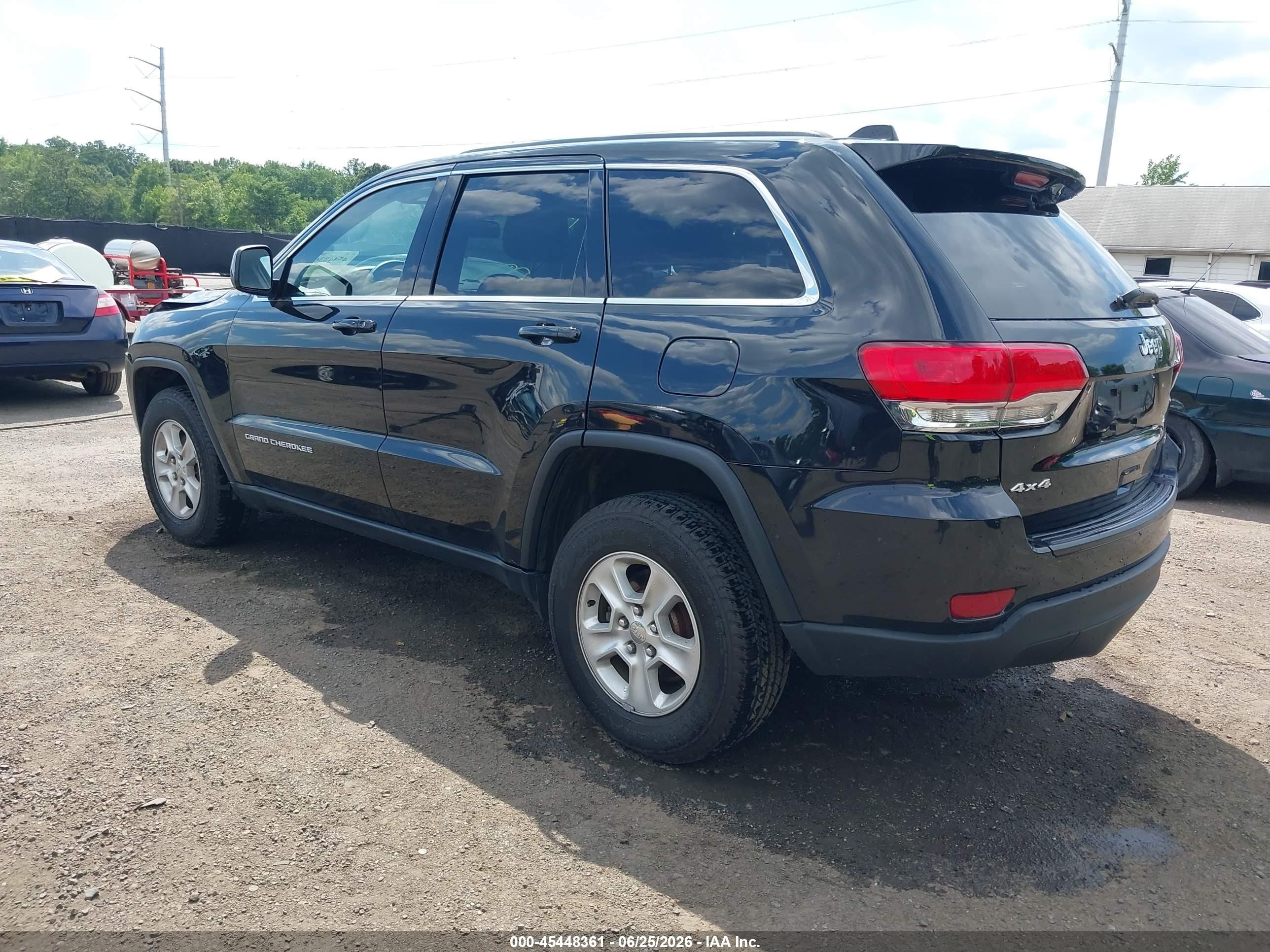 2014 Jeep Grand Cherokee Laredo Black vin: 1C4RJFAGXEC331922