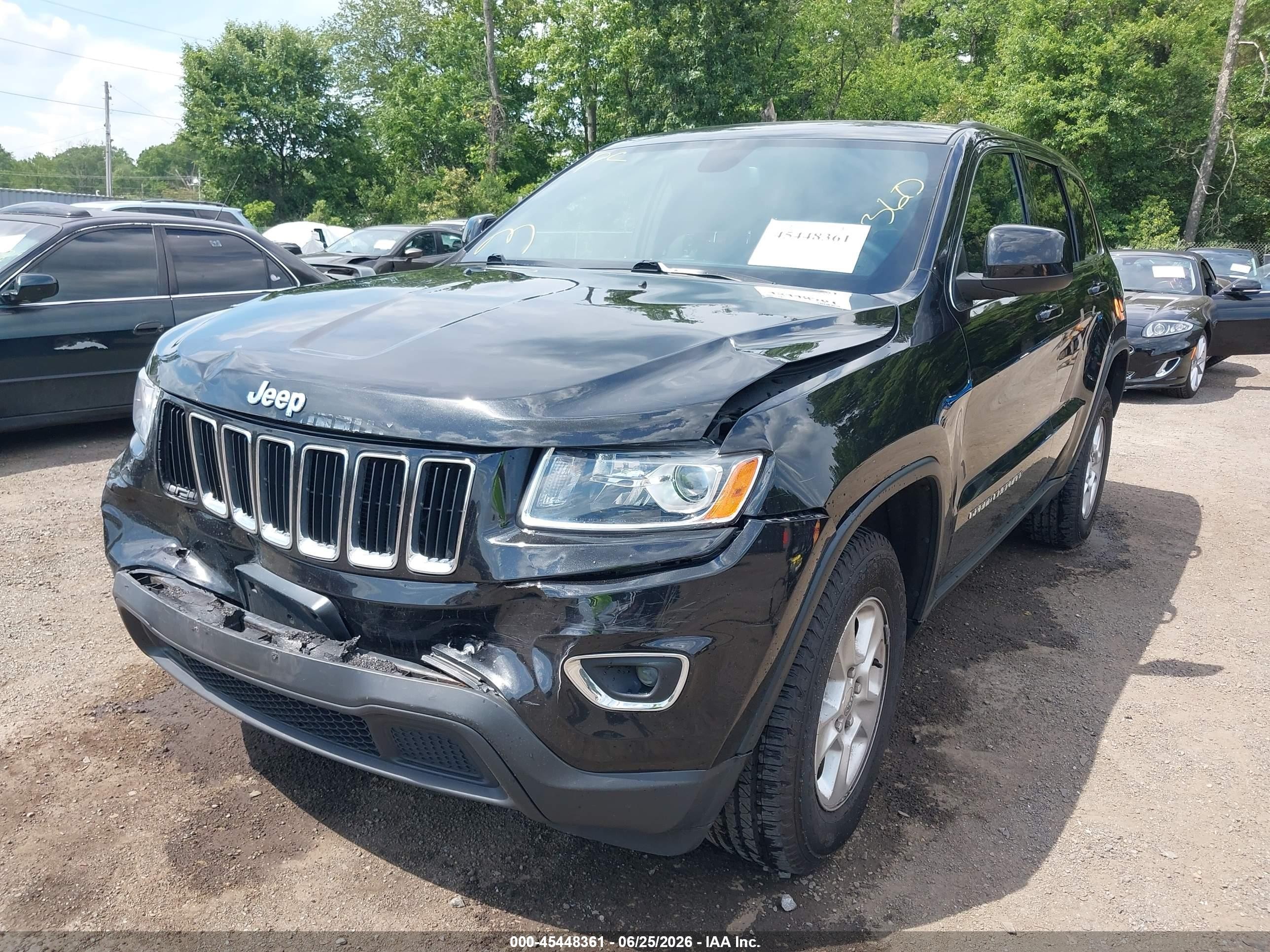 2014 Jeep Grand Cherokee Laredo Black vin: 1C4RJFAGXEC331922