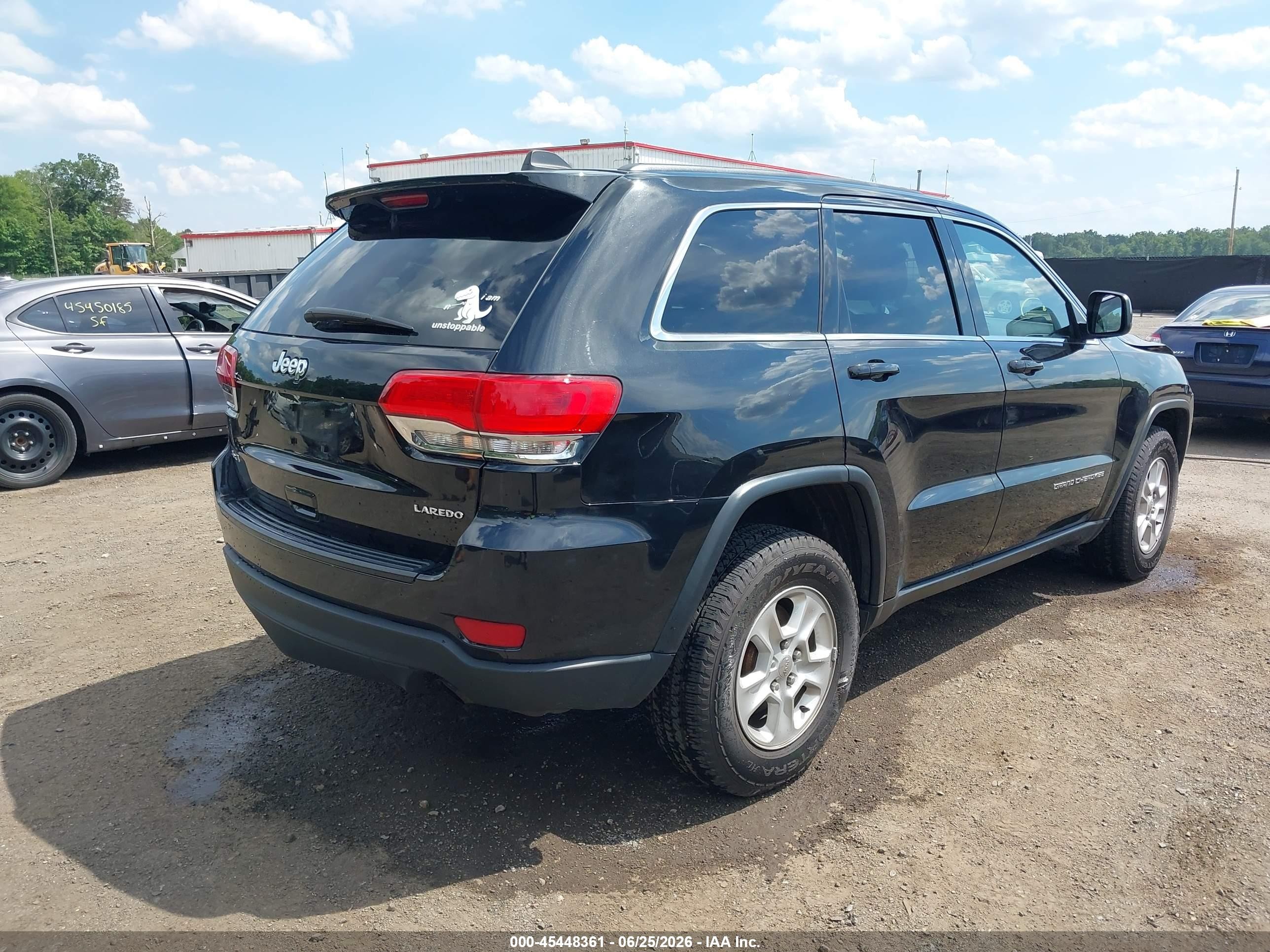 2014 Jeep Grand Cherokee Laredo Black vin: 1C4RJFAGXEC331922