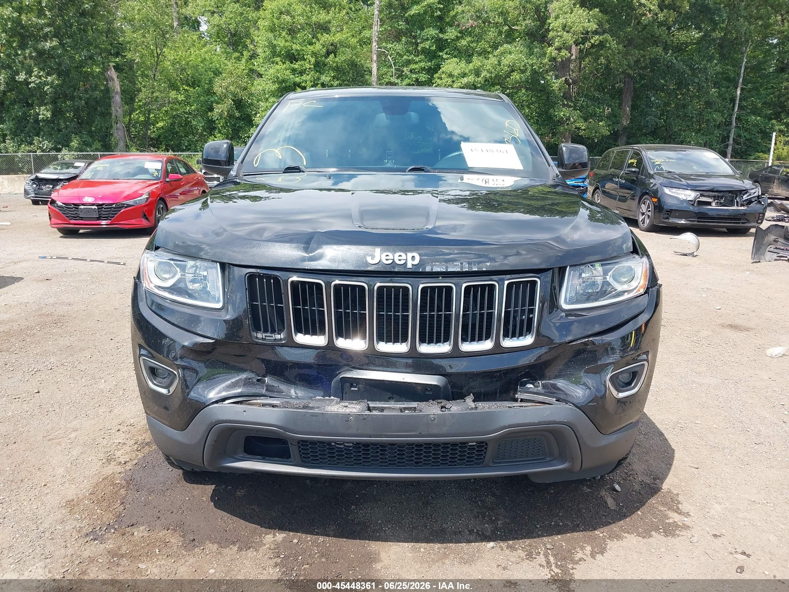 2014 Jeep Grand Cherokee Laredo Black vin: 1C4RJFAGXEC331922