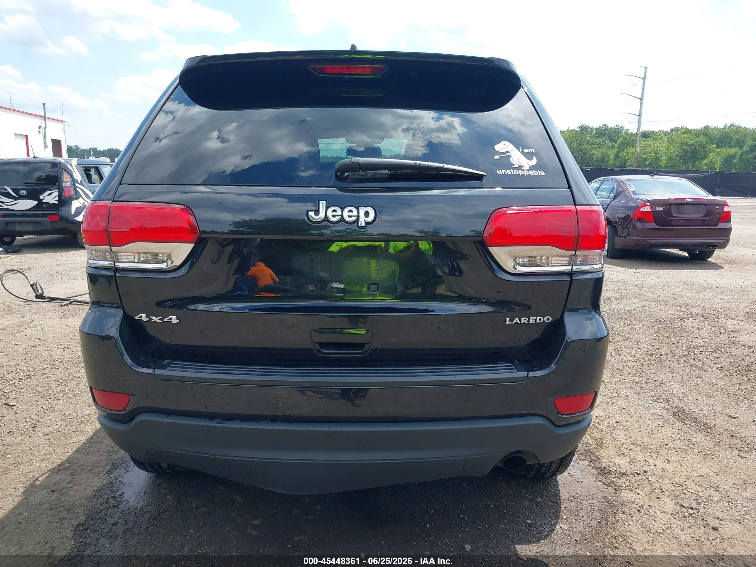 2014 Jeep Grand Cherokee Laredo Black vin: 1C4RJFAGXEC331922