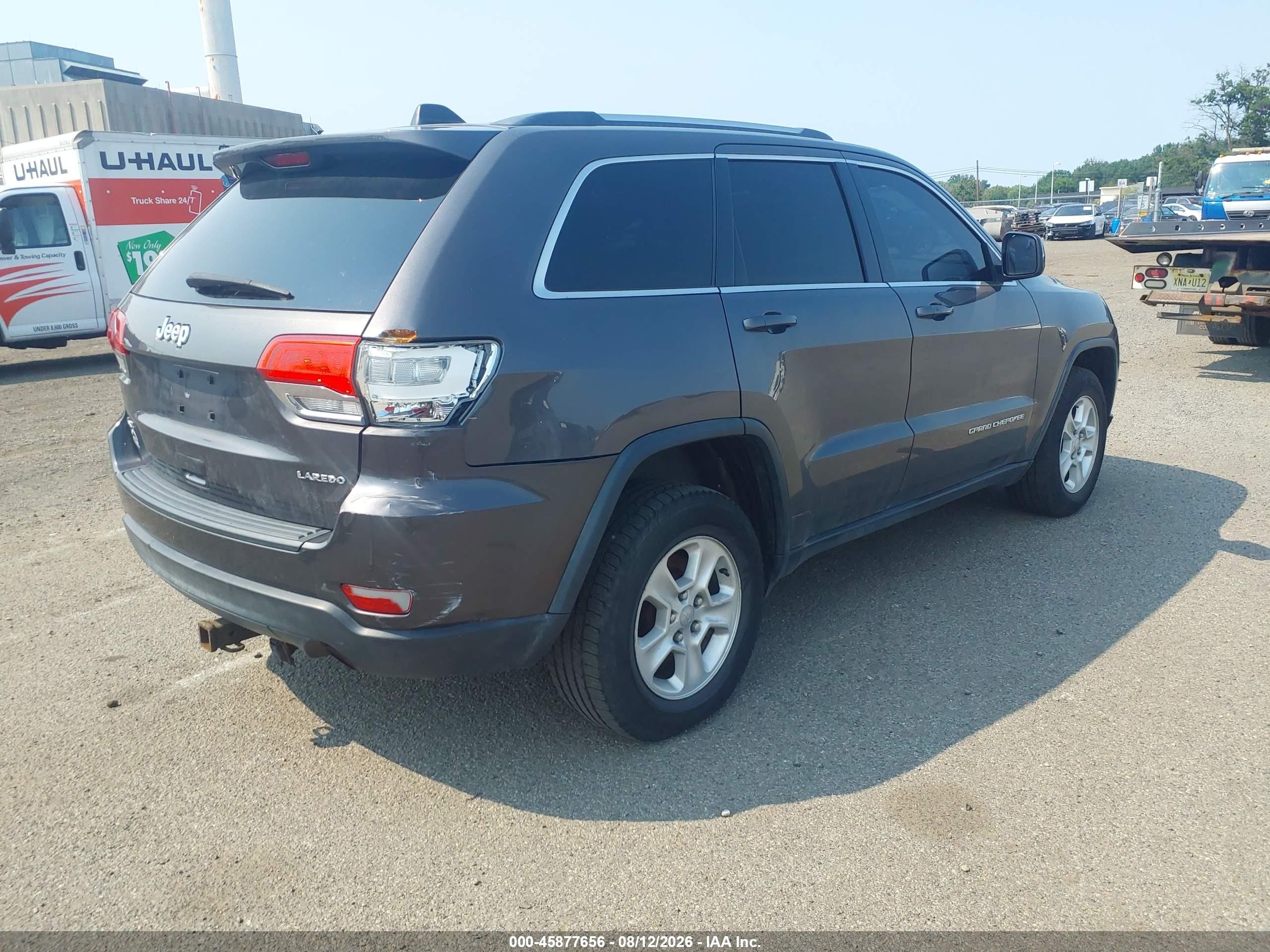 2014 Jeep Grand Cherokee Laredo Gray vin: 1C4RJFAGXEC333685