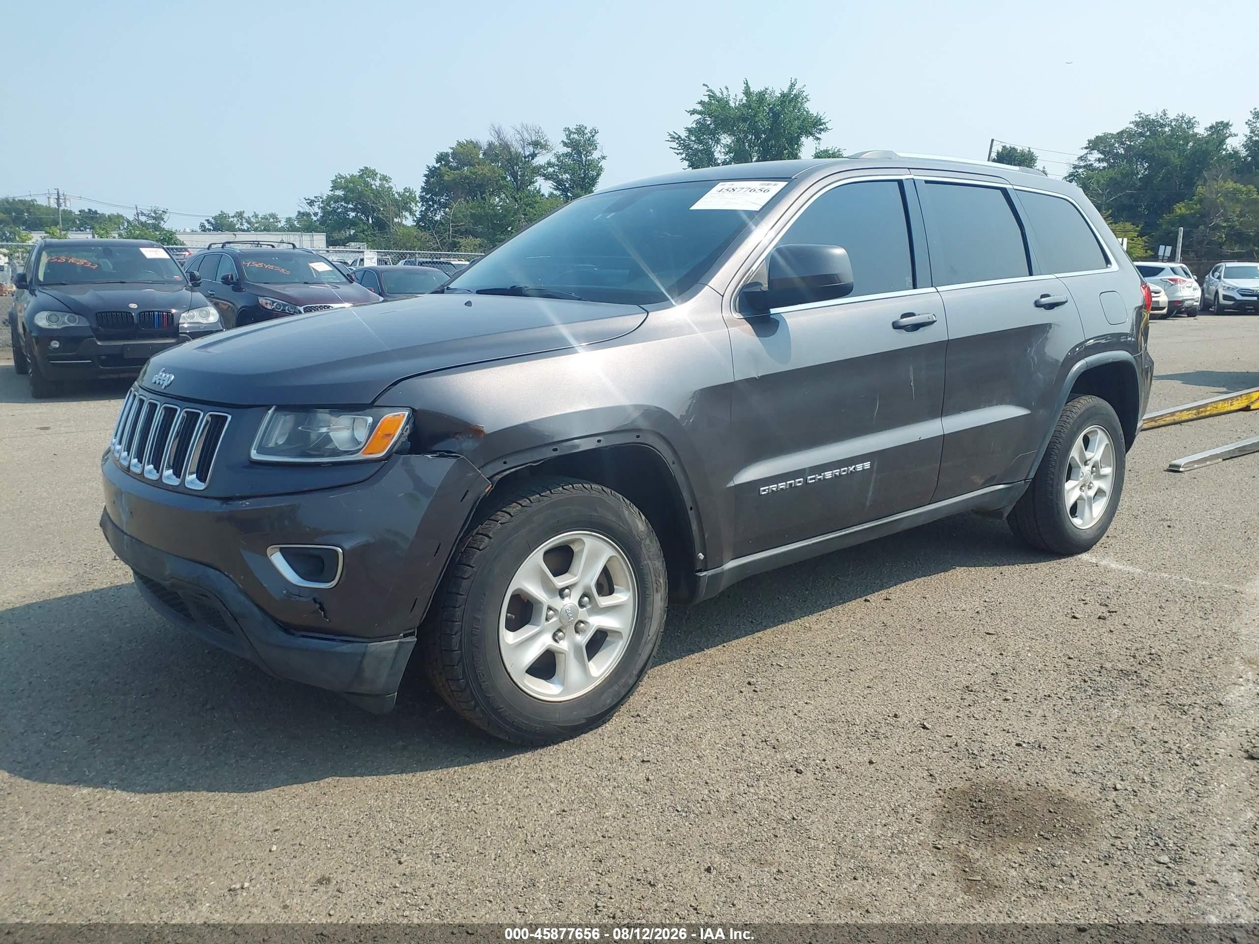 2014 Jeep Grand Cherokee Laredo Gray vin: 1C4RJFAGXEC333685