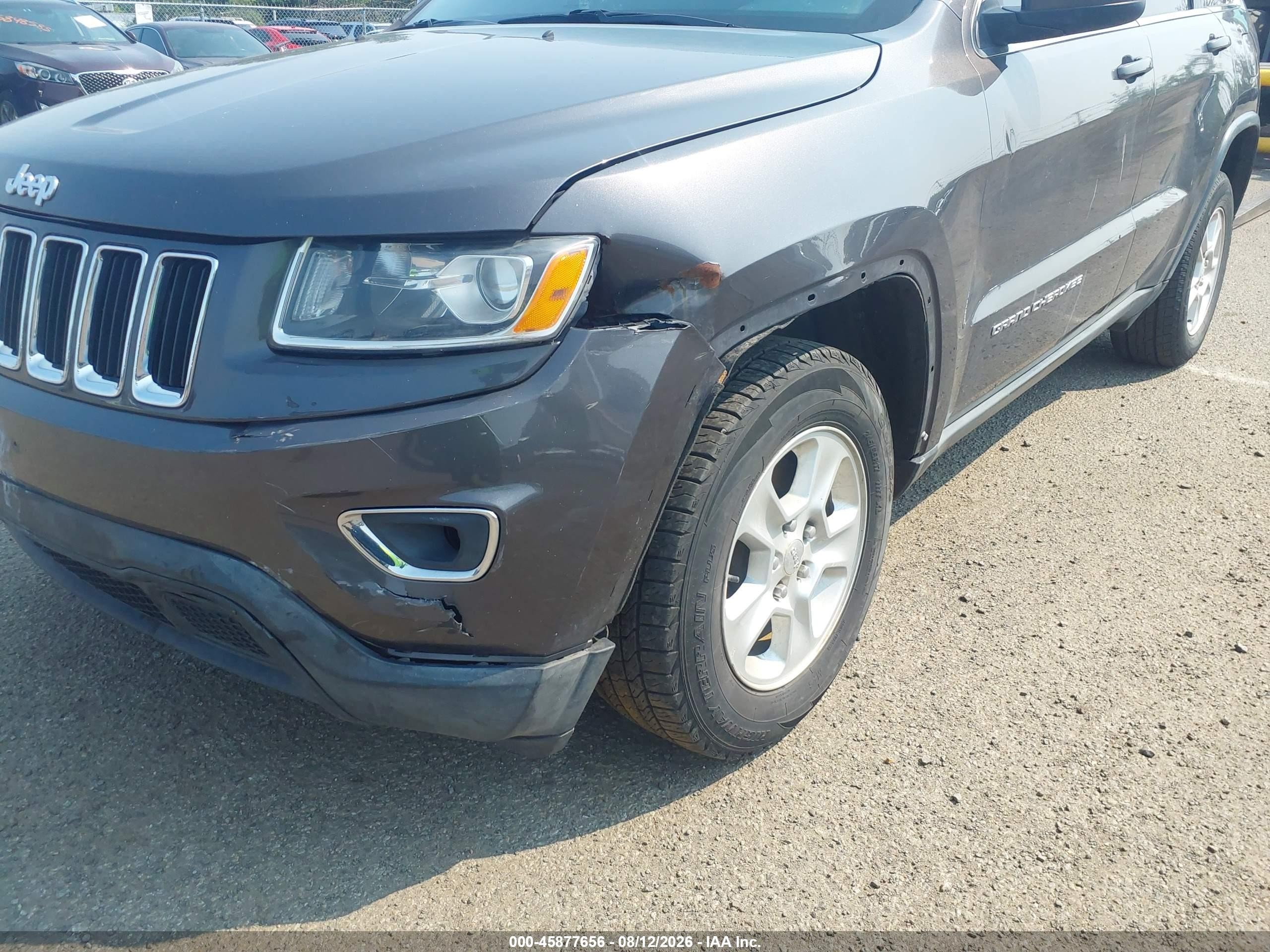 2014 Jeep Grand Cherokee Laredo Gray vin: 1C4RJFAGXEC333685