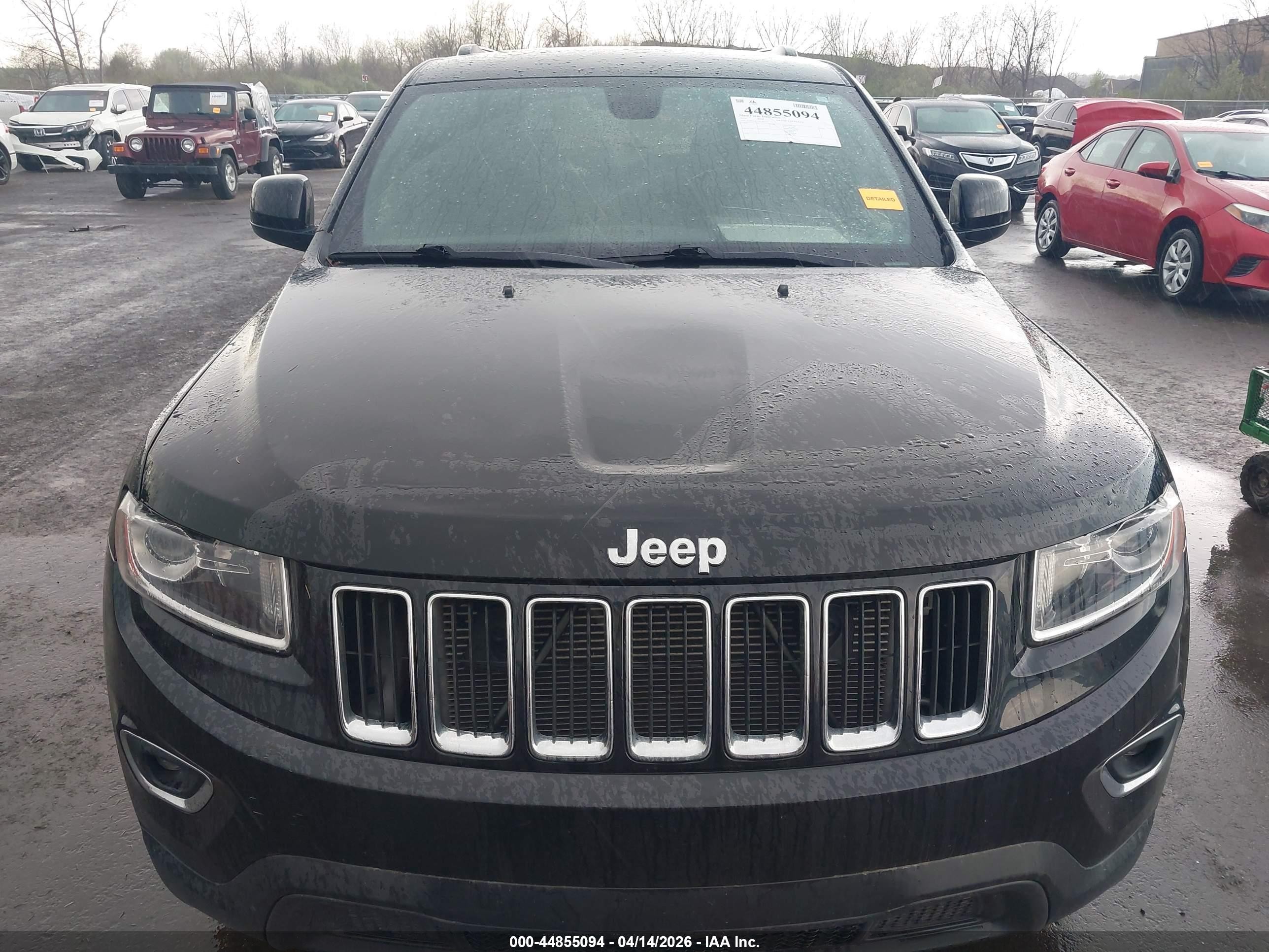 2014 Jeep Grand Cherokee Laredo Серый vin: 1C4RJFAGXEC352253