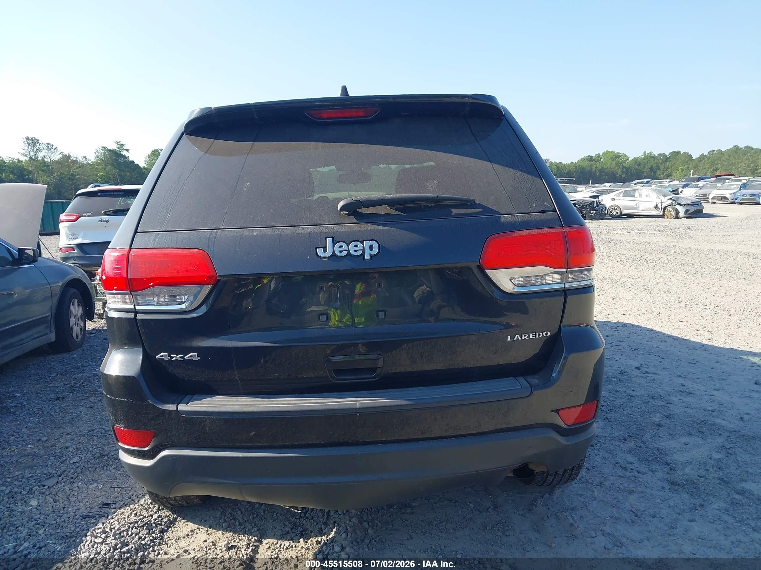 2014 Jeep Grand Cherokee Laredo Black vin: 1C4RJFAGXEC356125
