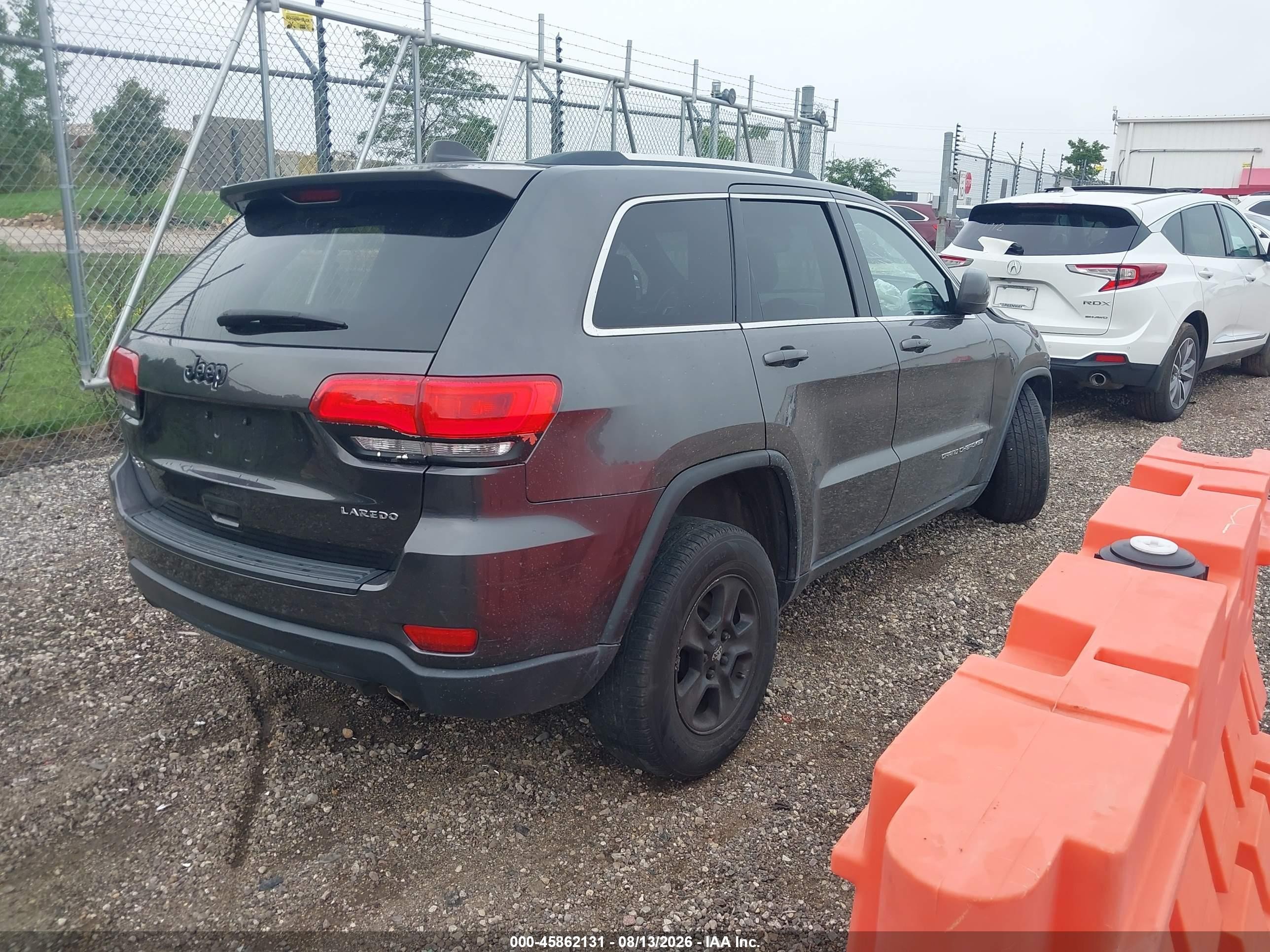 2014 Jeep Grand Cherokee Laredo Gray vin: 1C4RJFAGXEC549262