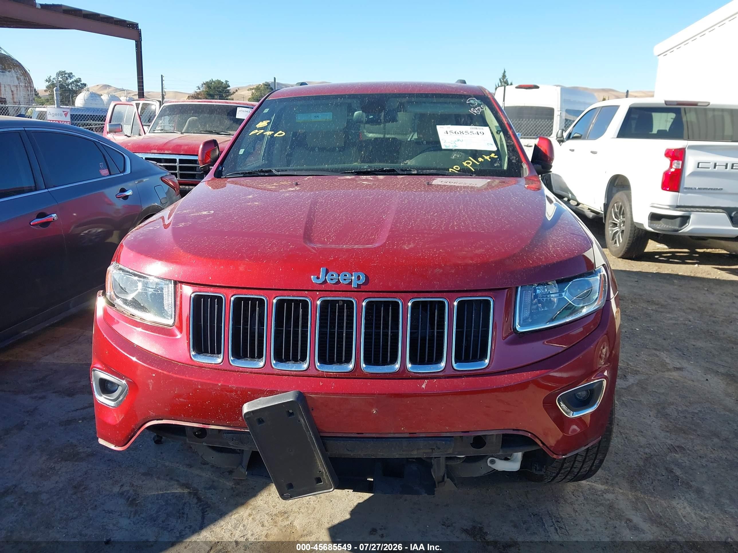 2015 Jeep Grand Cherokee Laredo Red vin: 1C4RJFAGXFC152264