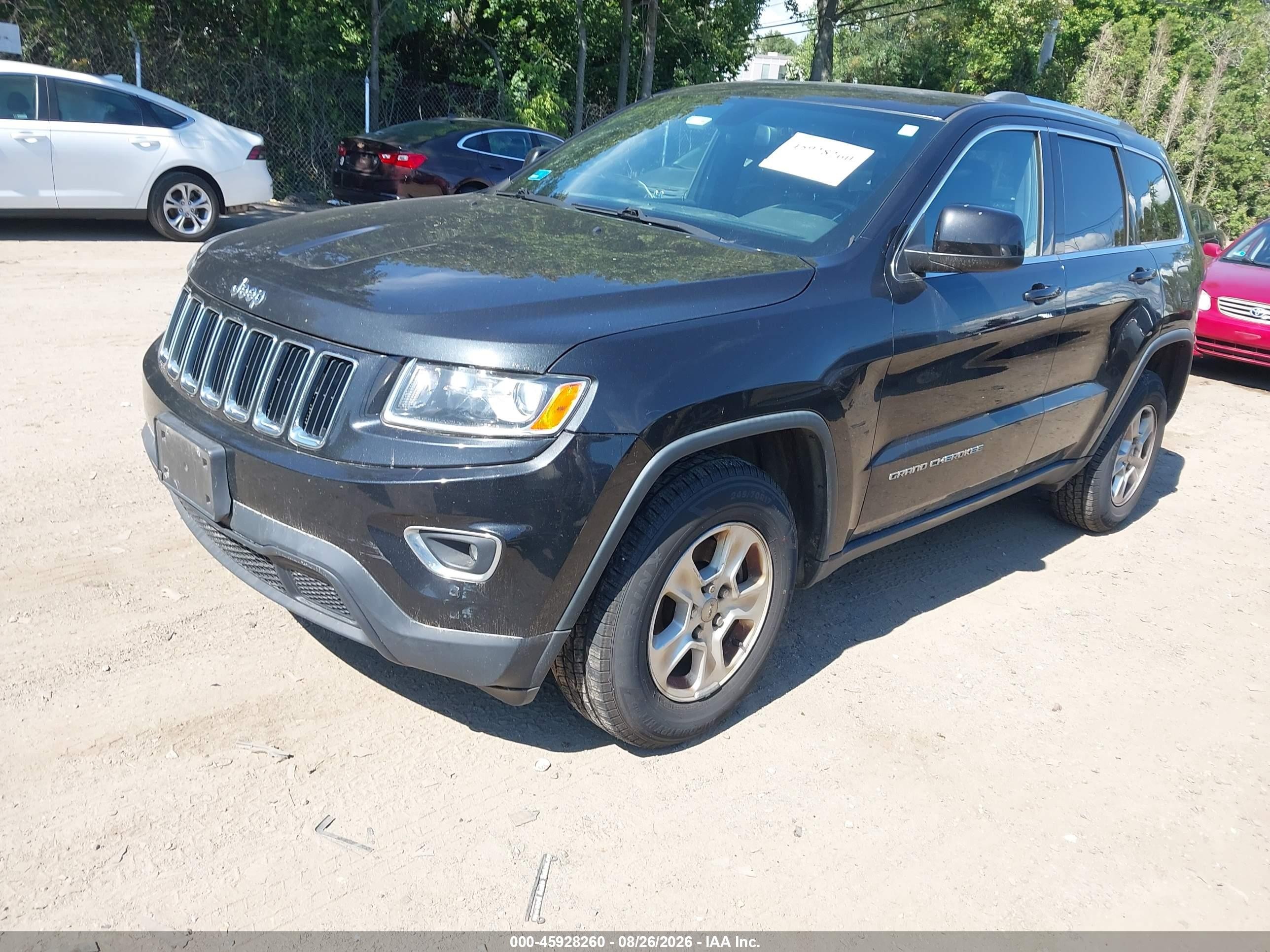2015 Jeep Grand Cherokee Laredo Black vin: 1C4RJFAGXFC182994