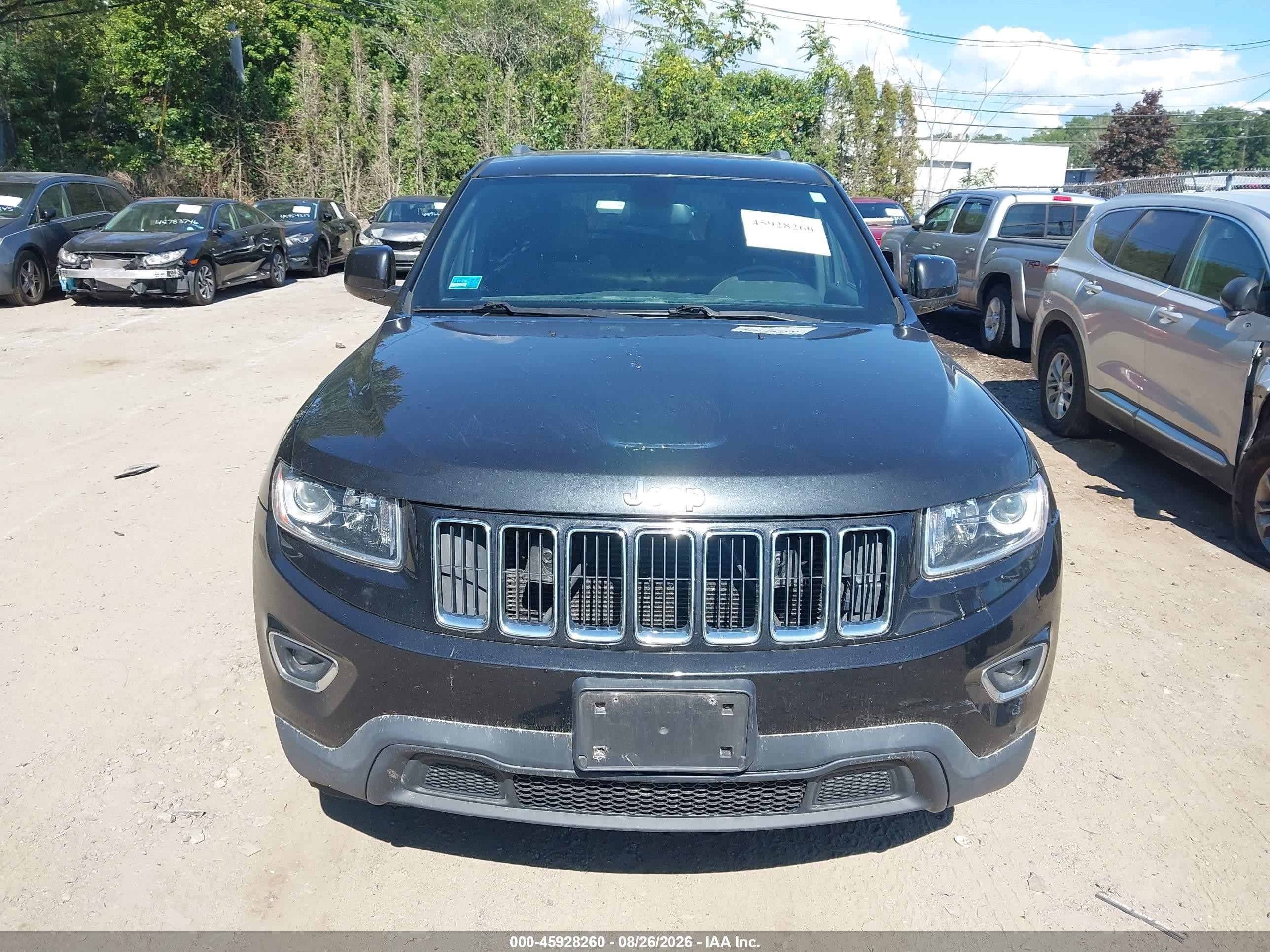 2015 Jeep Grand Cherokee Laredo Black vin: 1C4RJFAGXFC182994