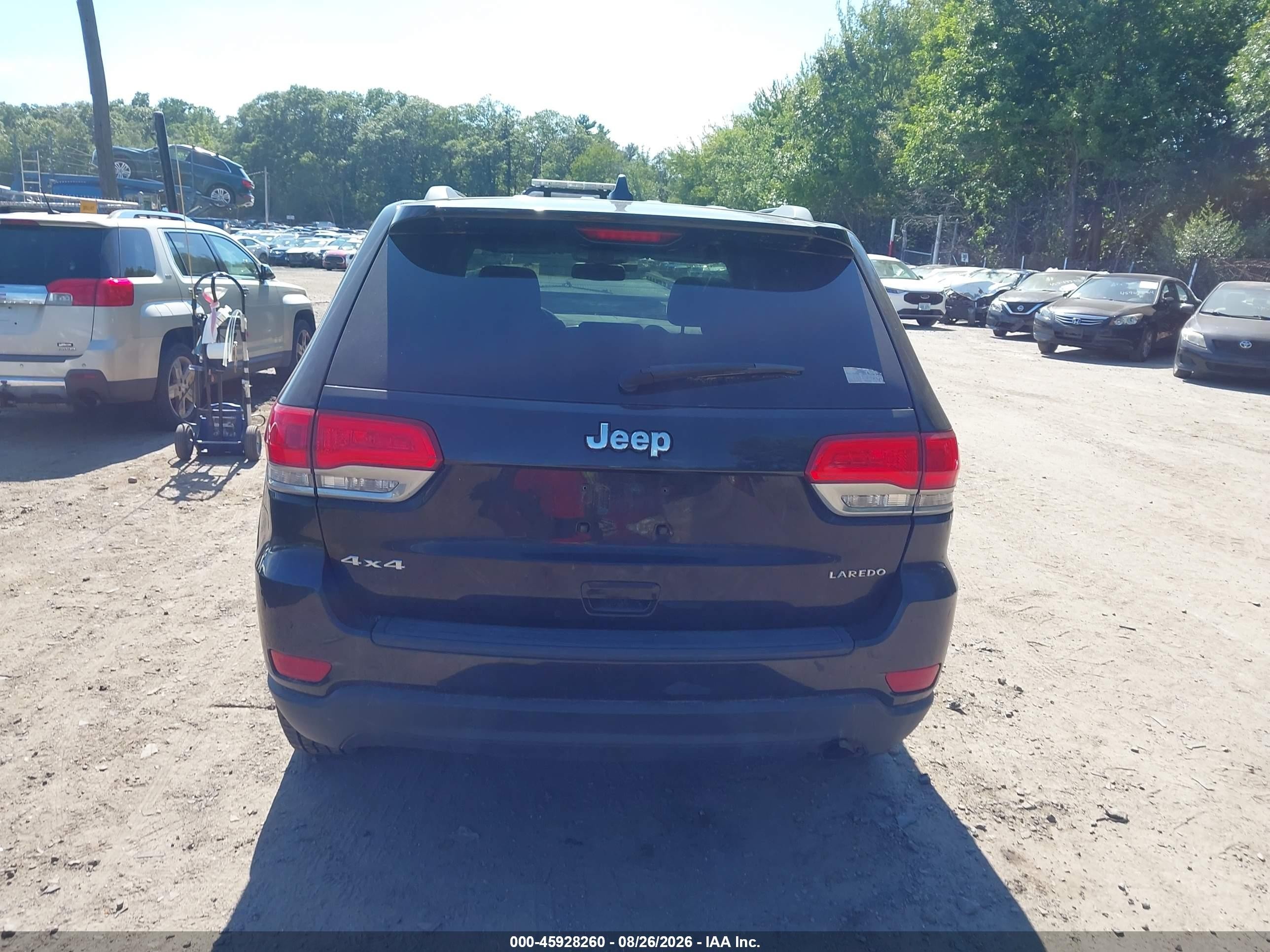 2015 Jeep Grand Cherokee Laredo Black vin: 1C4RJFAGXFC182994