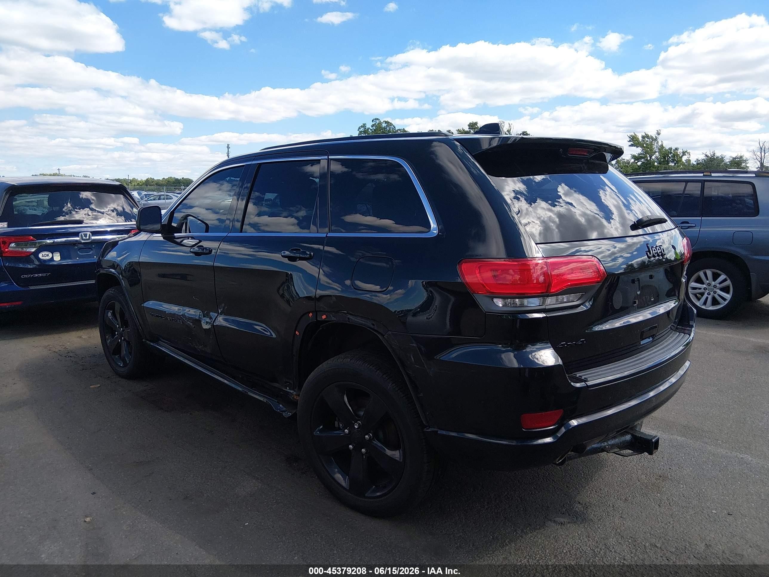 2015 Jeep Grand Cherokee Altitude Черный vin: 1C4RJFAGXFC742433