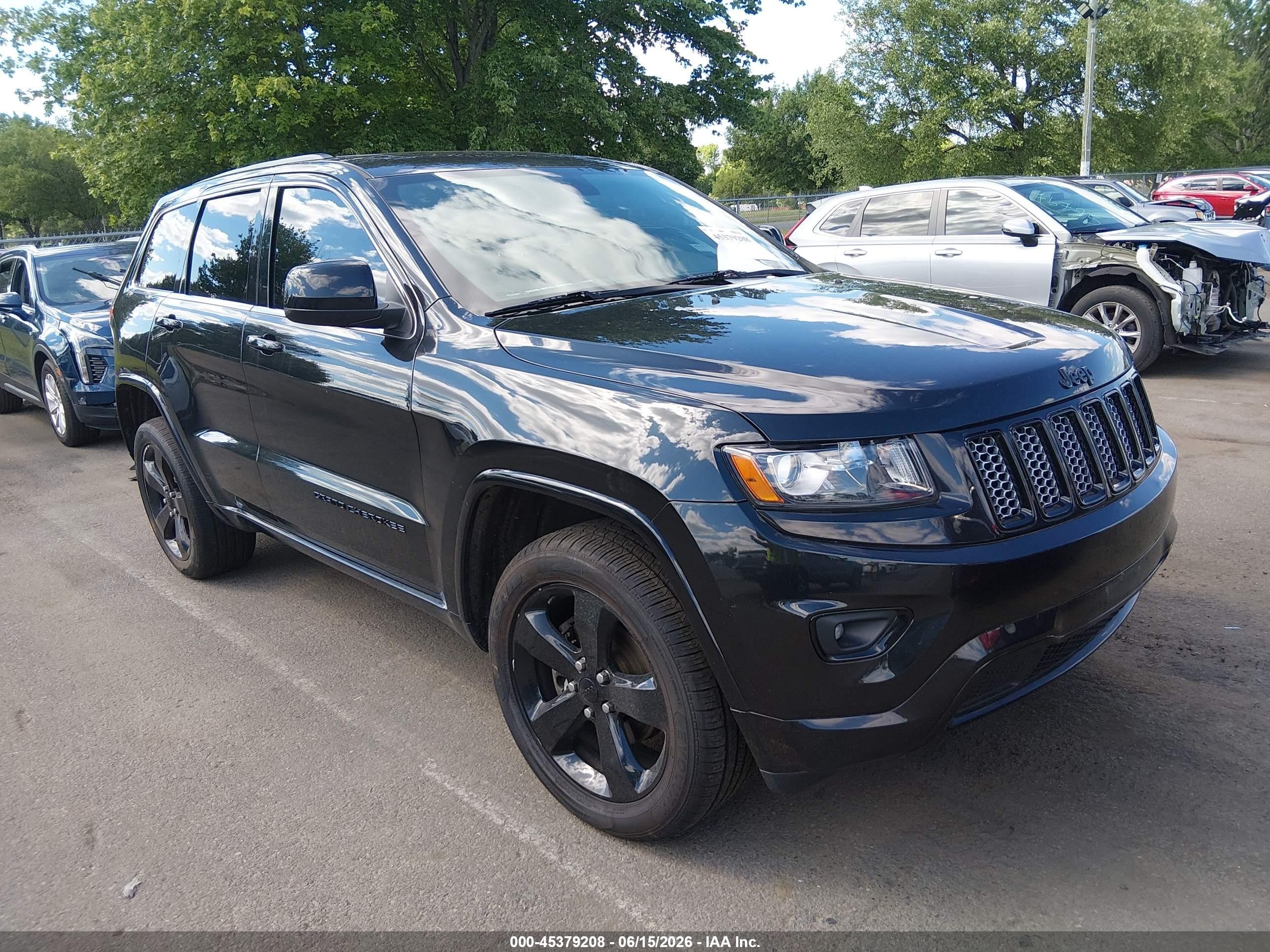 2015 Jeep Grand Cherokee Altitude Black vin: 1C4RJFAGXFC742433