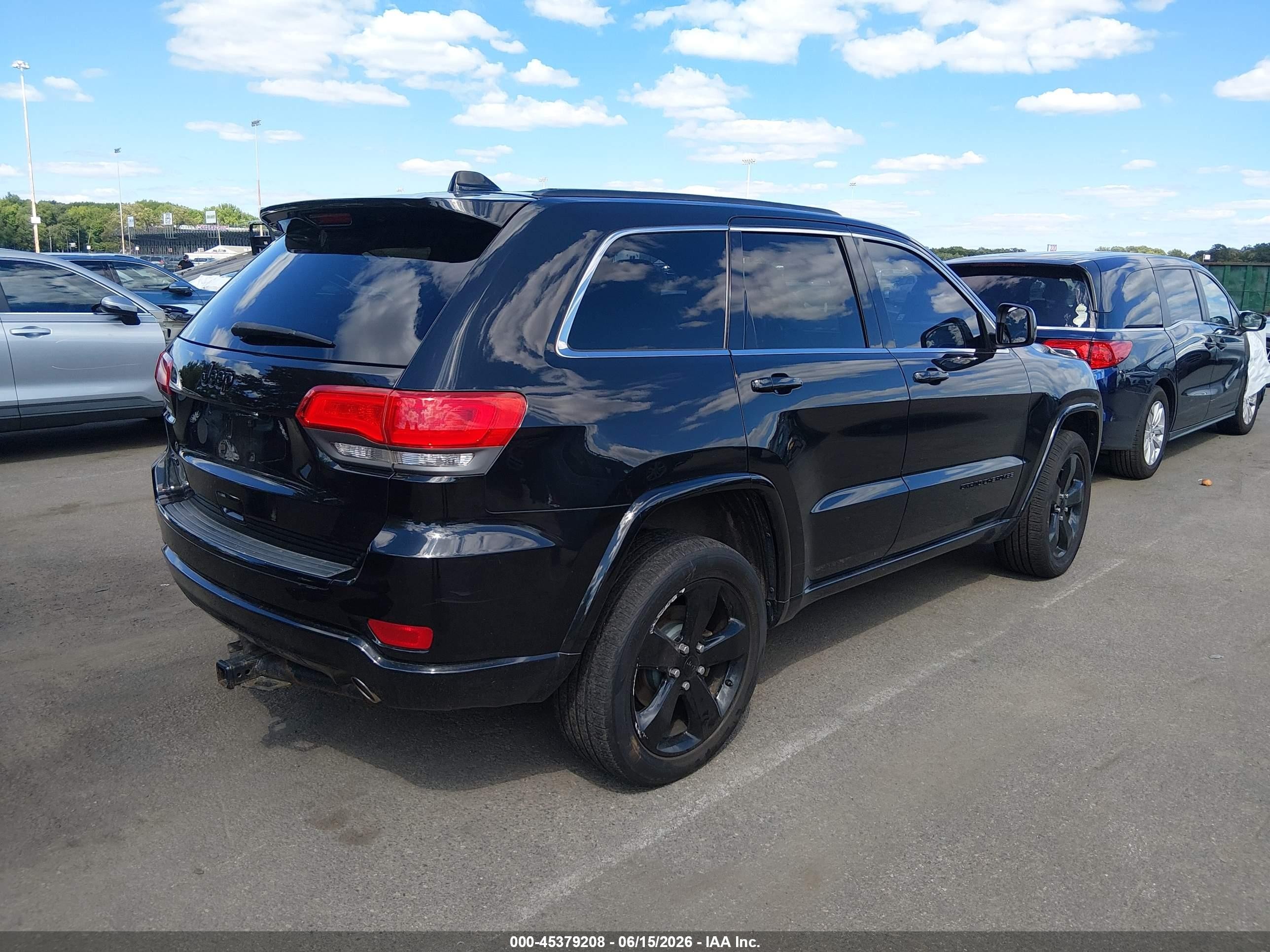 2015 Jeep Grand Cherokee Altitude Черный vin: 1C4RJFAGXFC742433