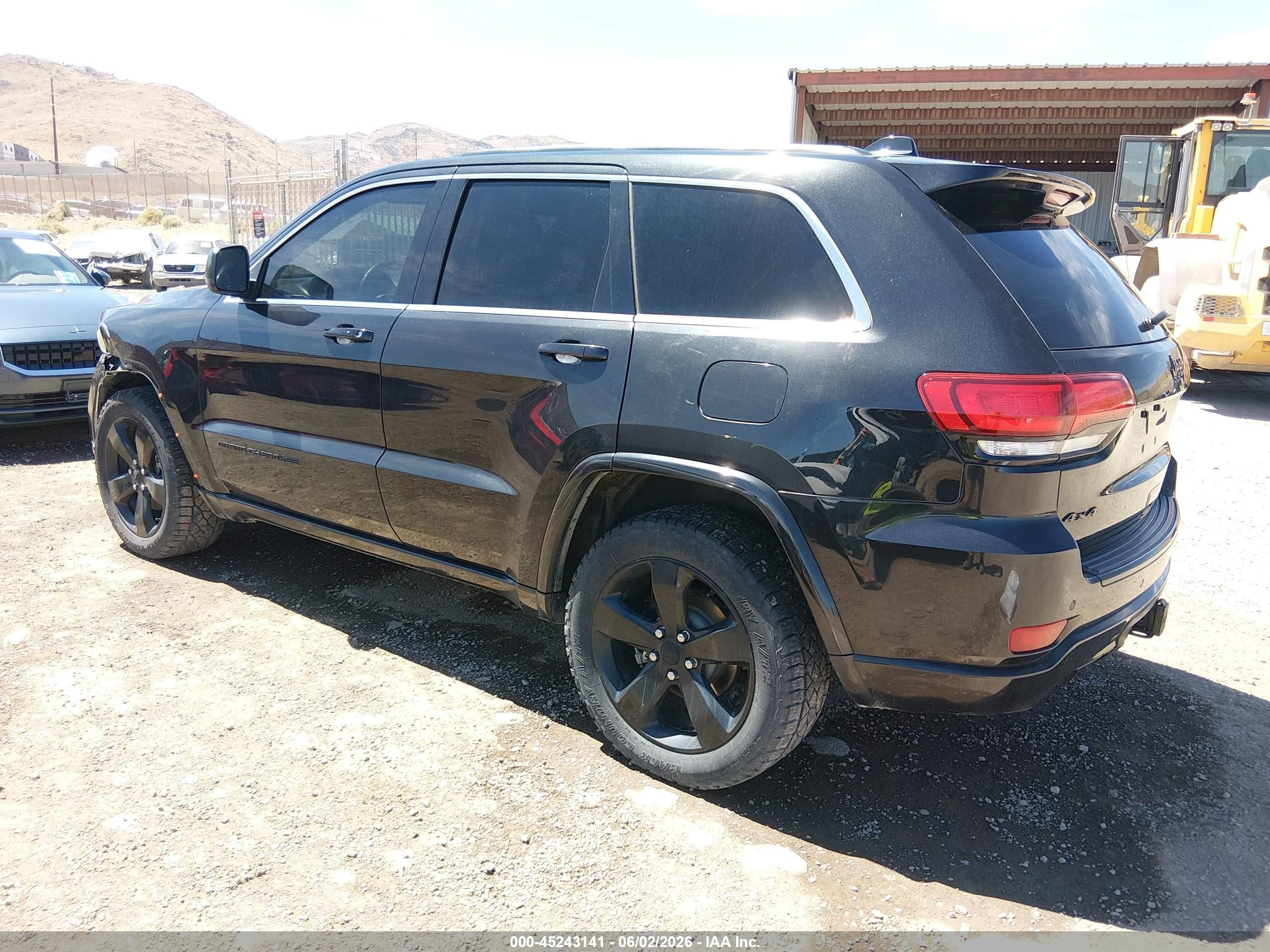 2015 Jeep Grand Cherokee Altitude Black vin: 1C4RJFAGXFC858845