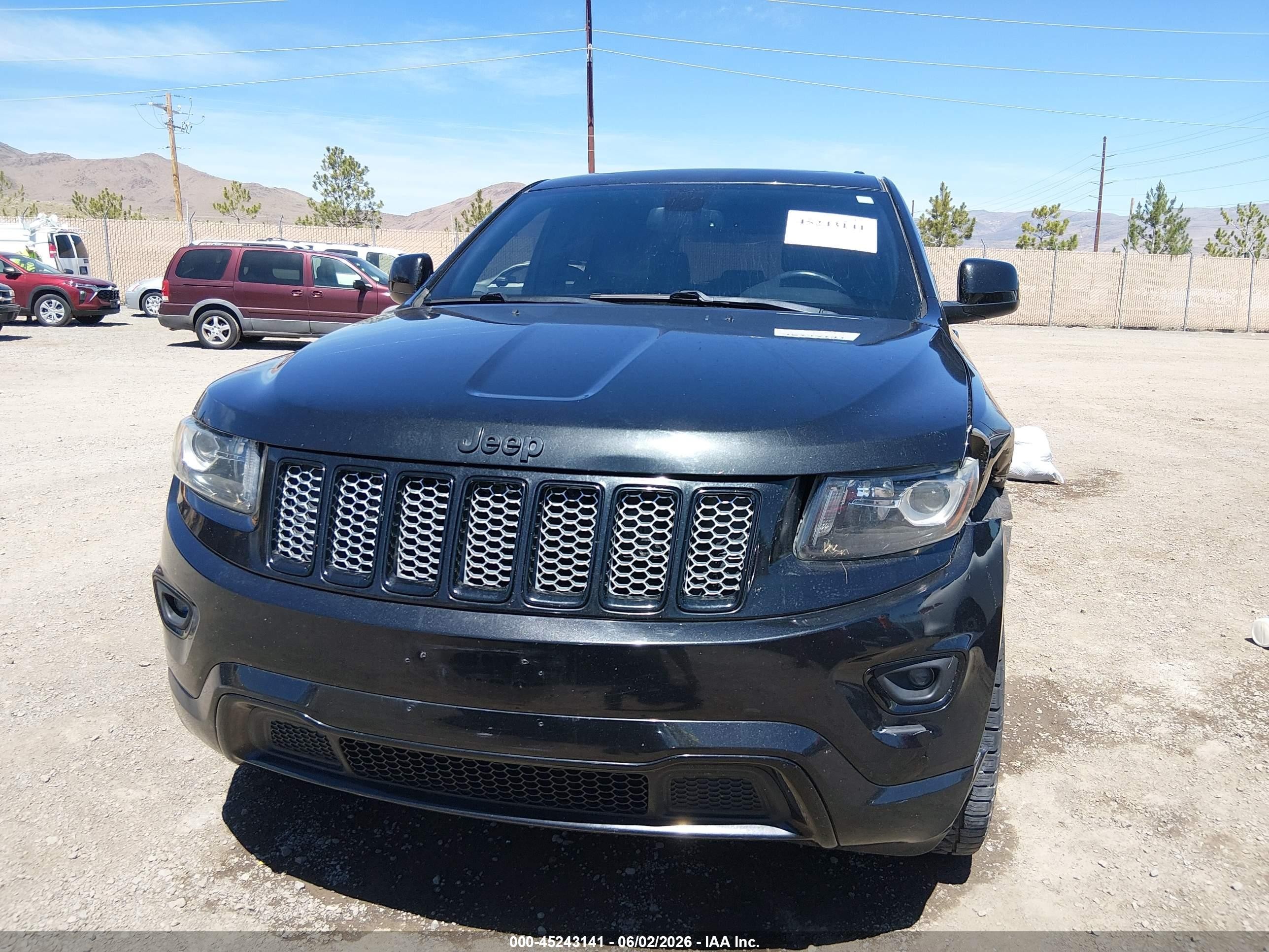 2015 Jeep Grand Cherokee Altitude Black vin: 1C4RJFAGXFC858845