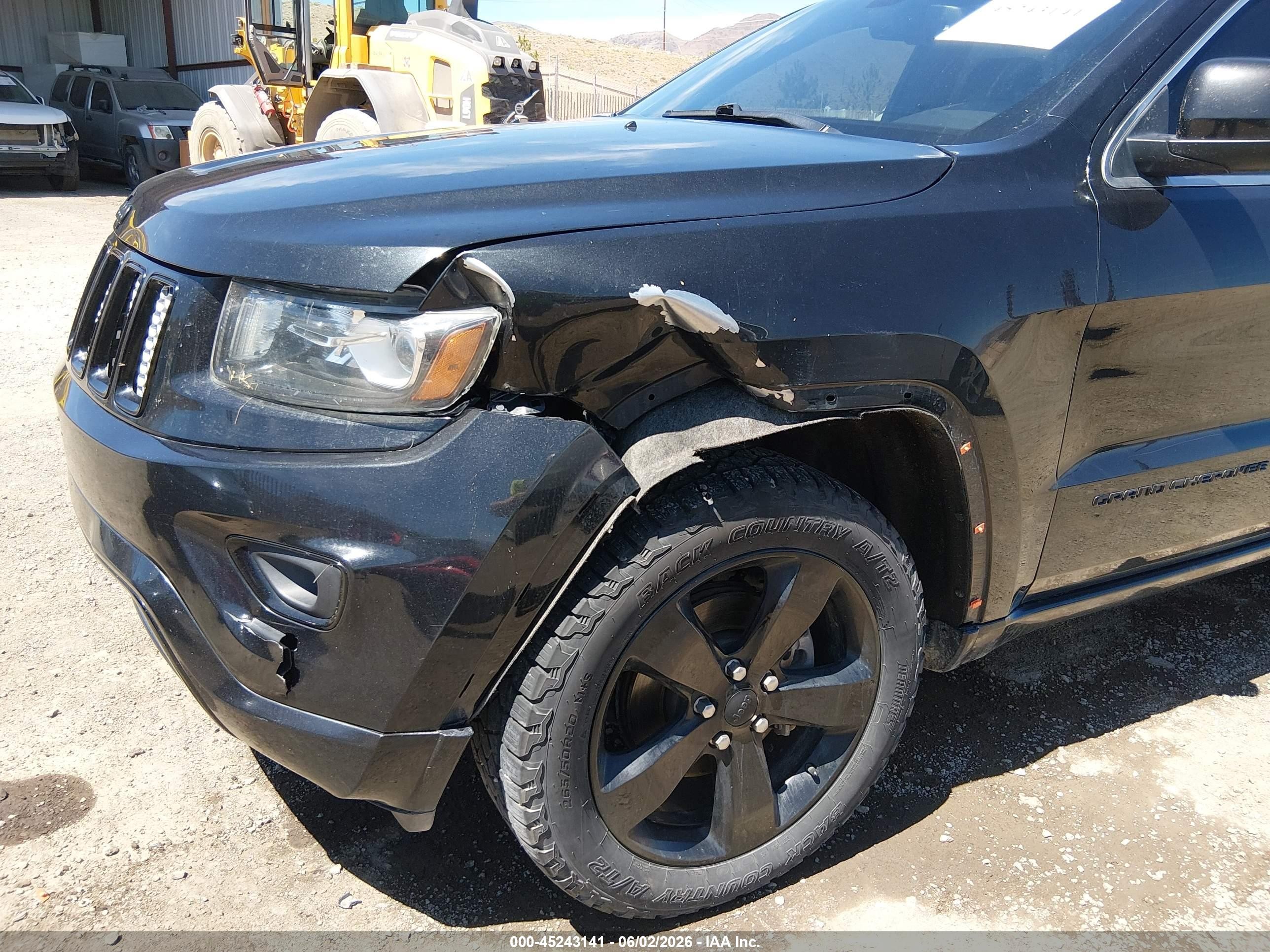 2015 Jeep Grand Cherokee Altitude Black vin: 1C4RJFAGXFC858845