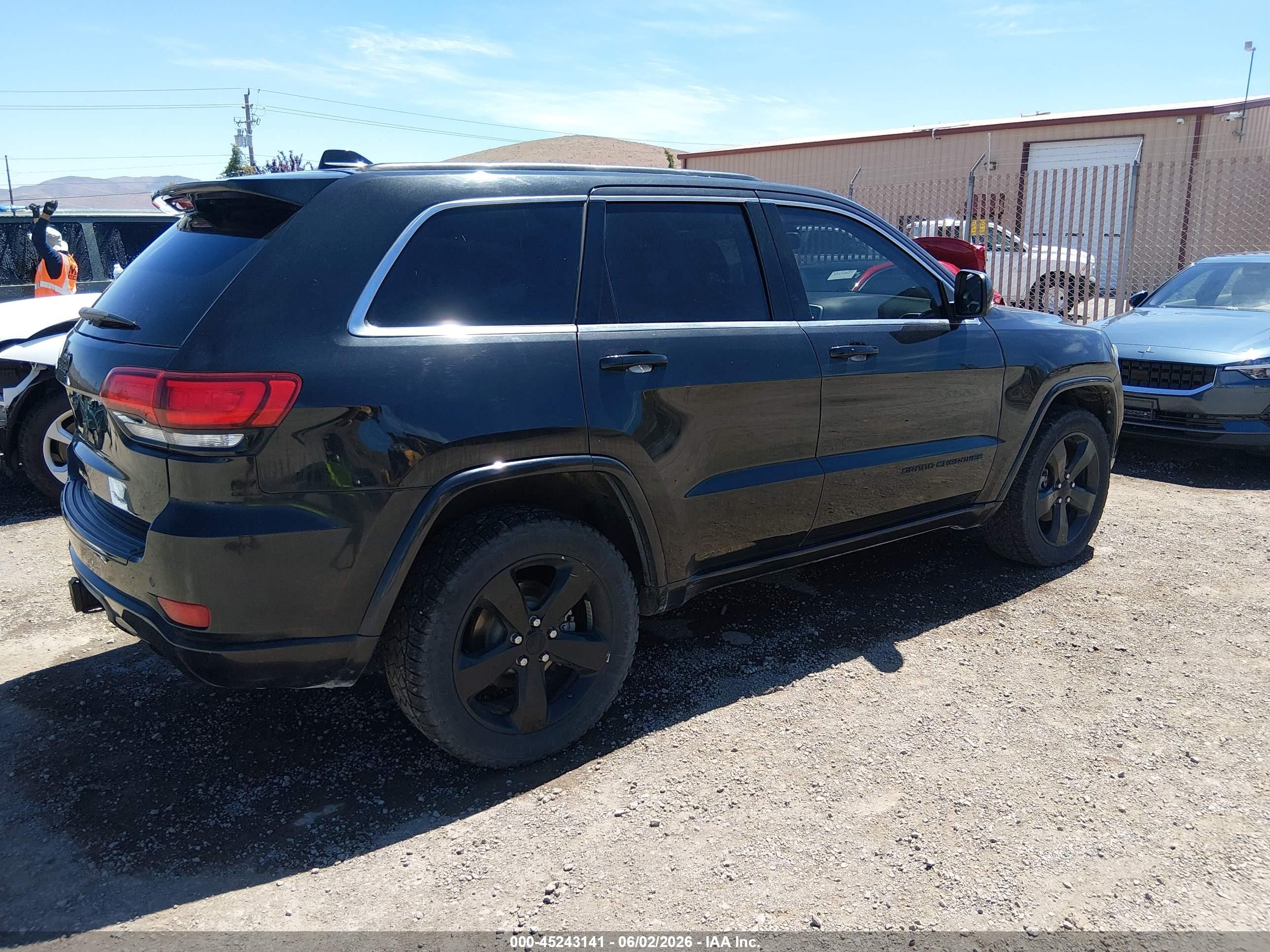 2015 Jeep Grand Cherokee Altitude Black vin: 1C4RJFAGXFC858845
