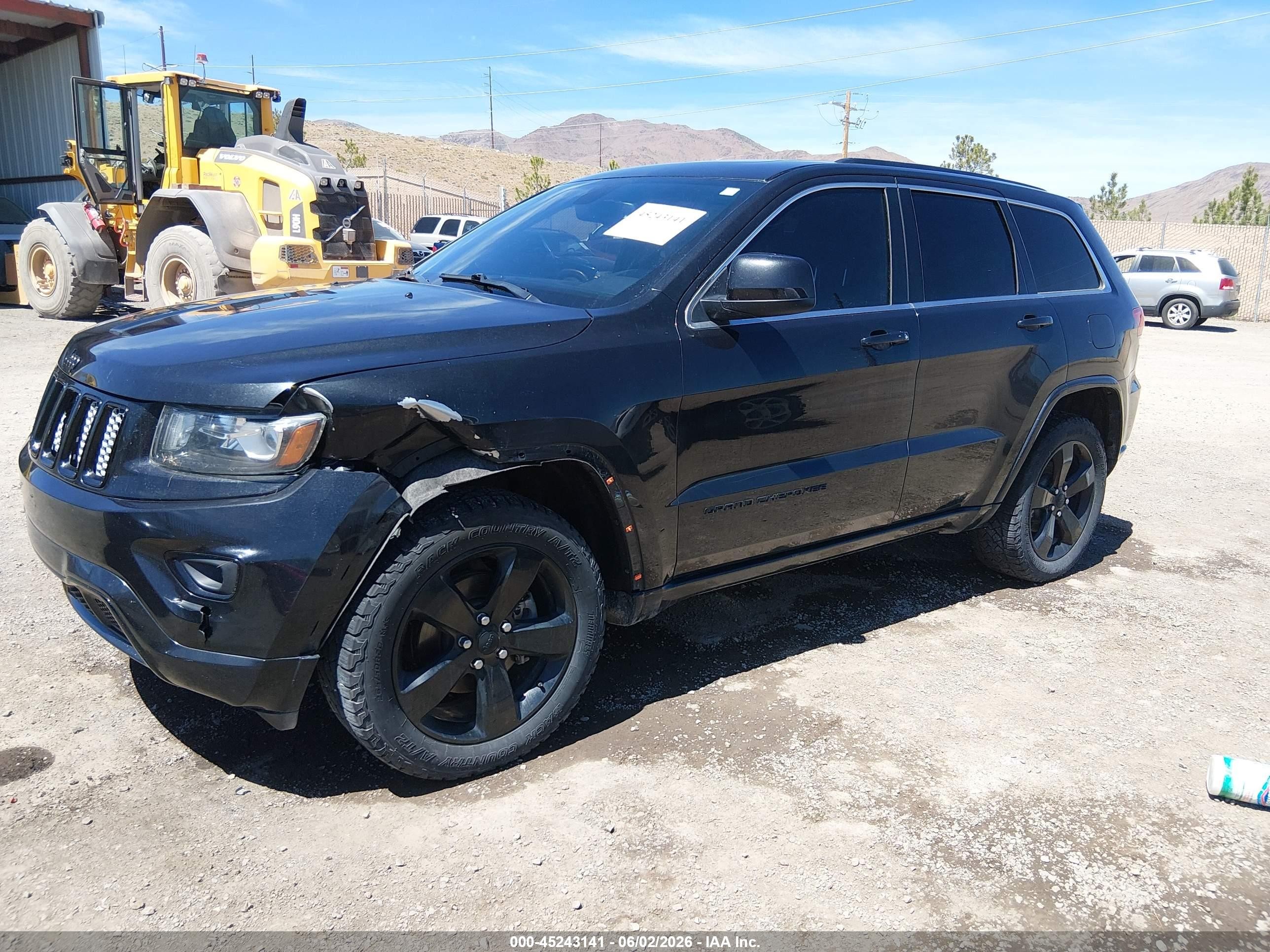 2015 Jeep Grand Cherokee Altitude Black vin: 1C4RJFAGXFC858845
