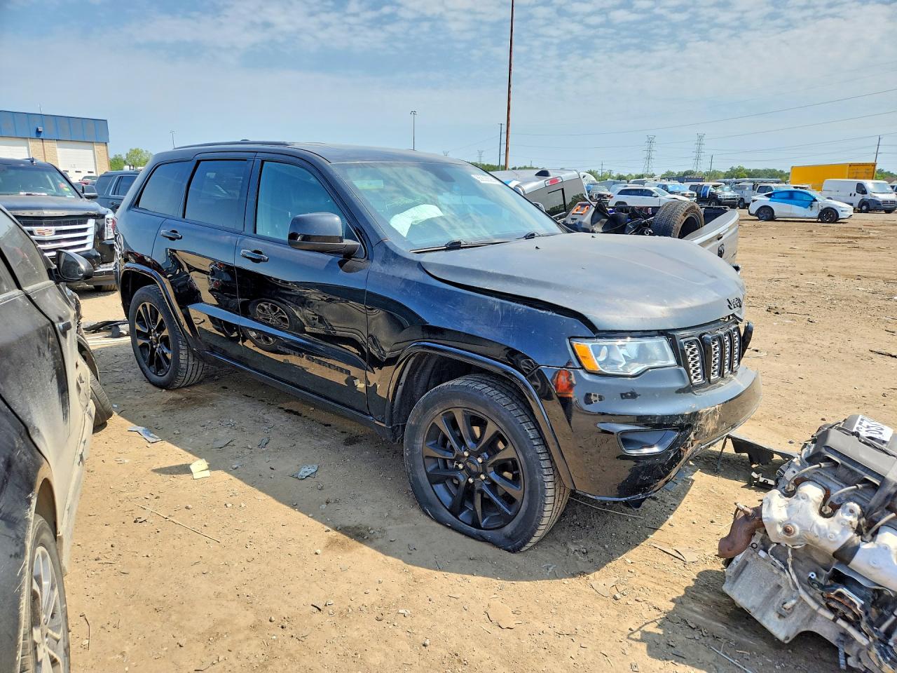 2018 Jeep Grand Cherokee Laredo Black vin: 1C4RJFAGXJC286667
