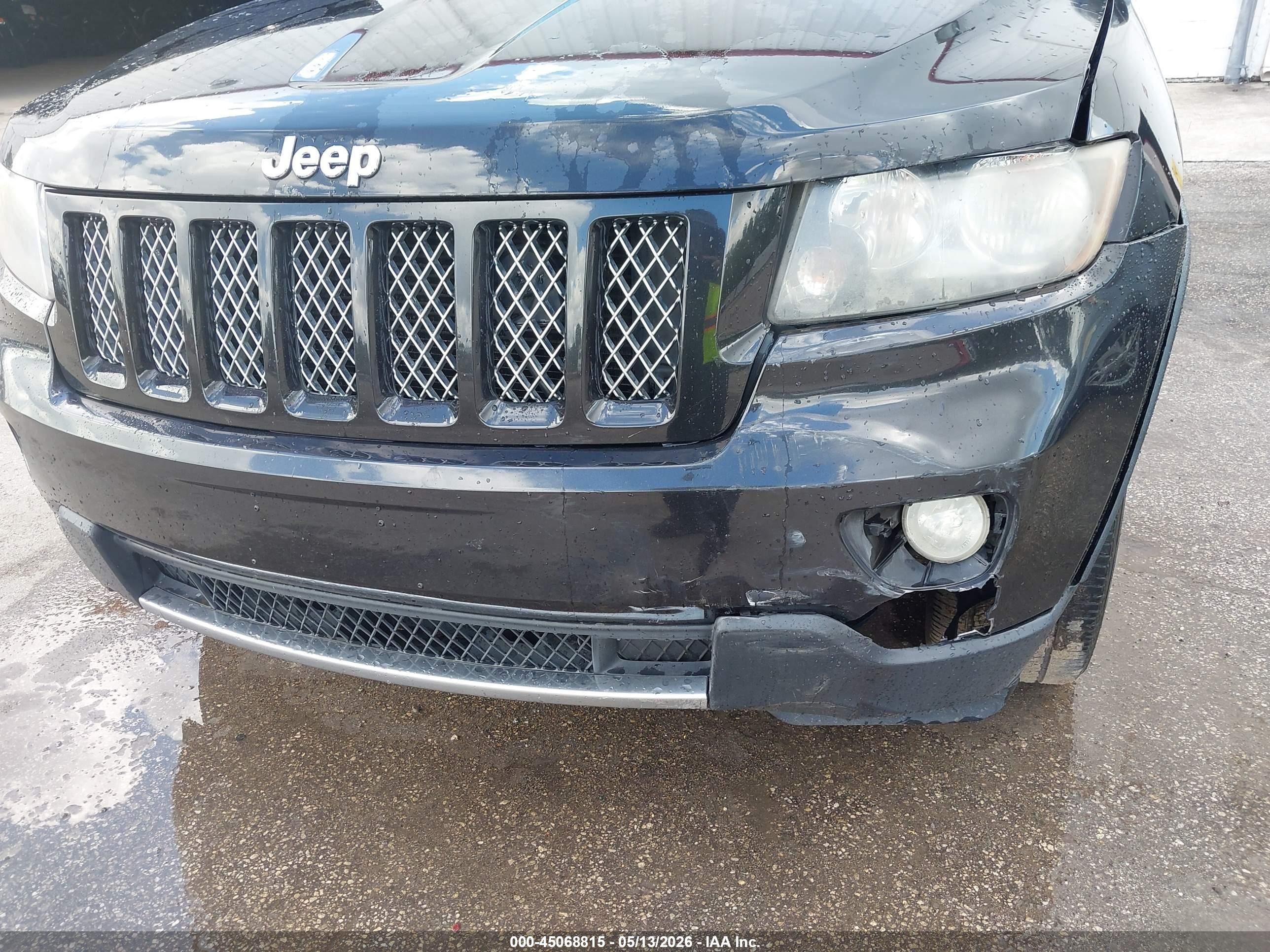 2012 Jeep Grand Cherokee Laredo Black vin: 1C4RJFAT0CC314718