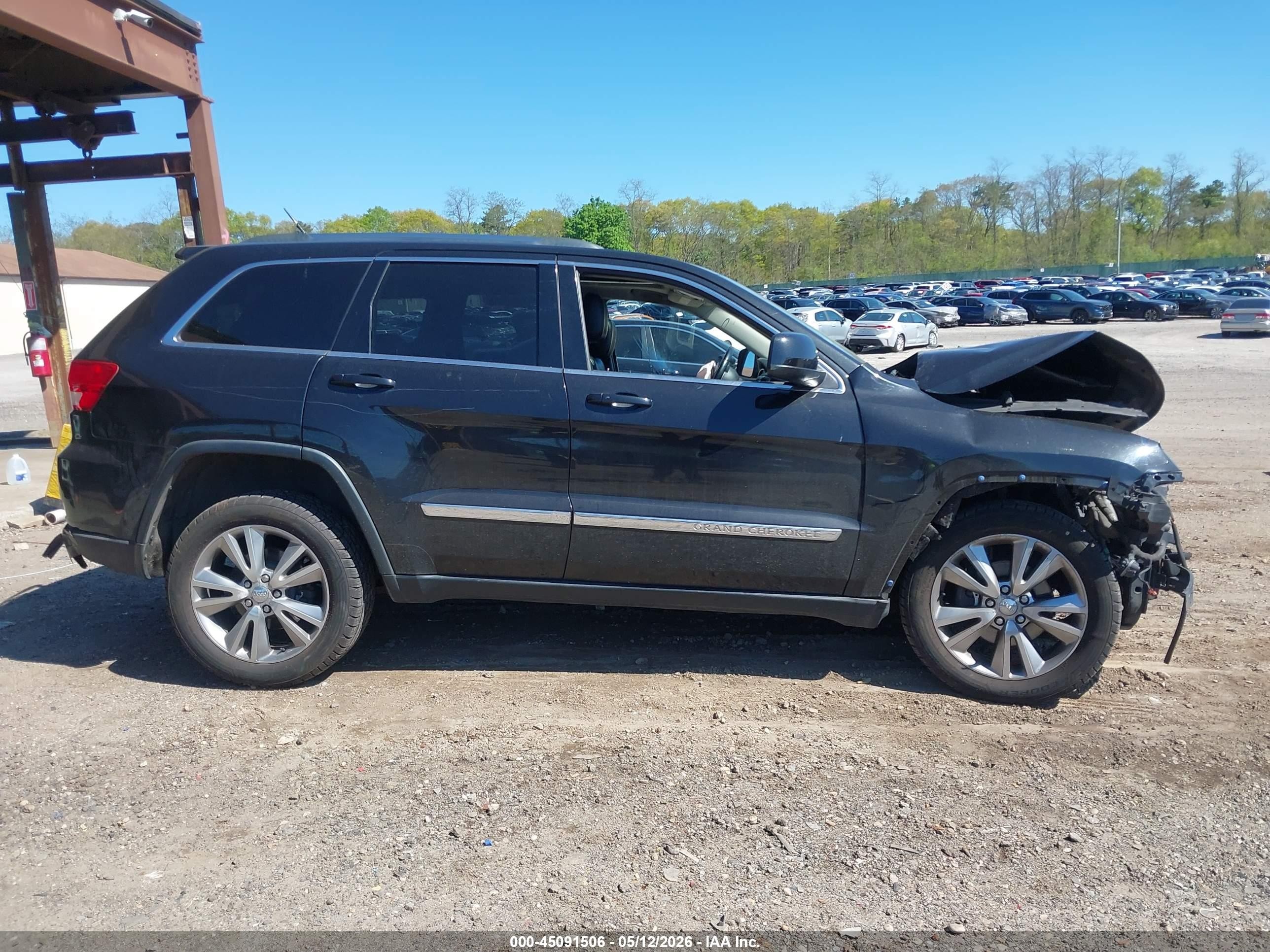 2013 Jeep Grand Cherokee Laredo Black vin: 1C4RJFAT0DC503788