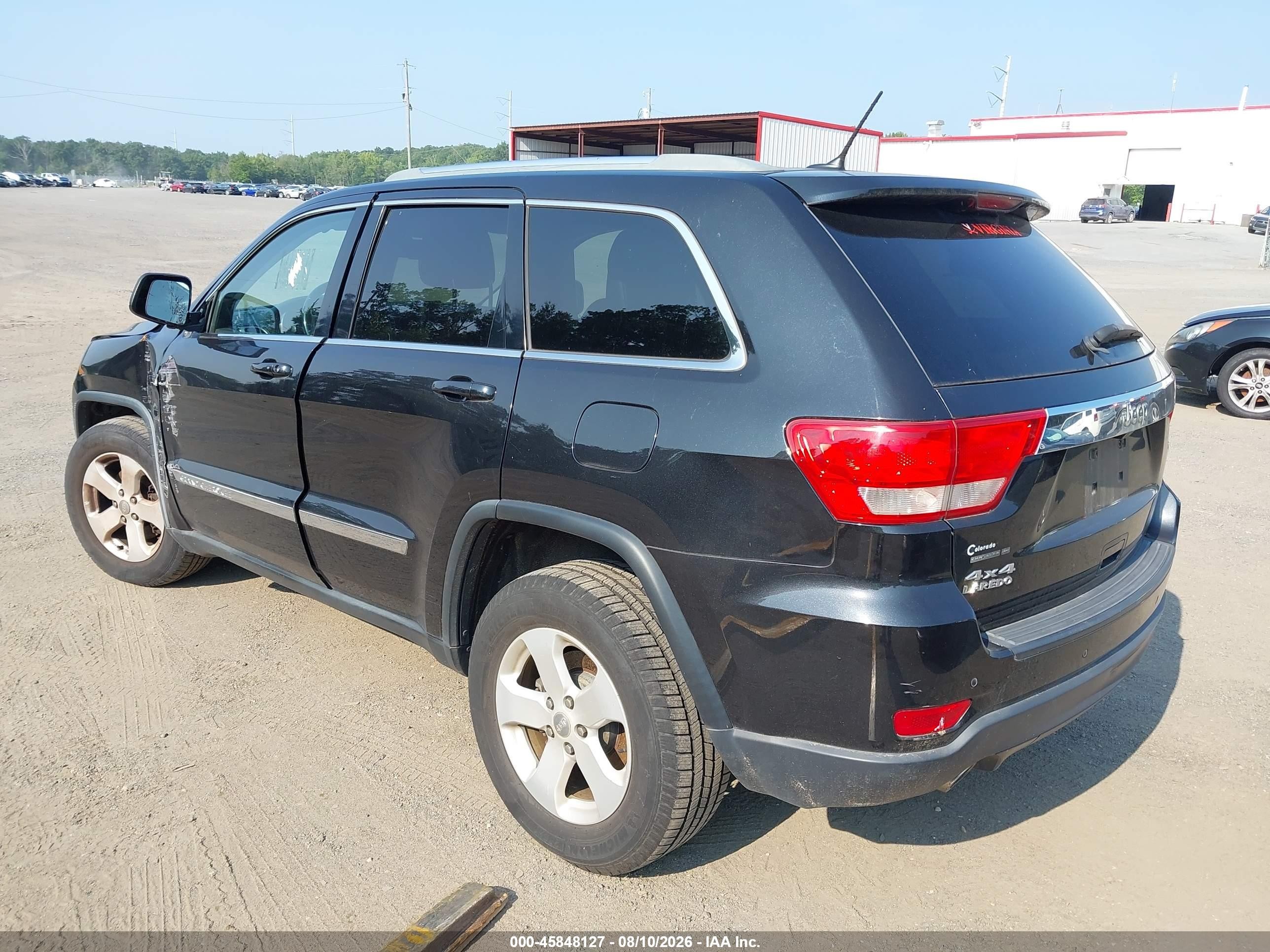 2012 Jeep Grand Cherokee Laredo Black vin: 1C4RJFAT1CC301072