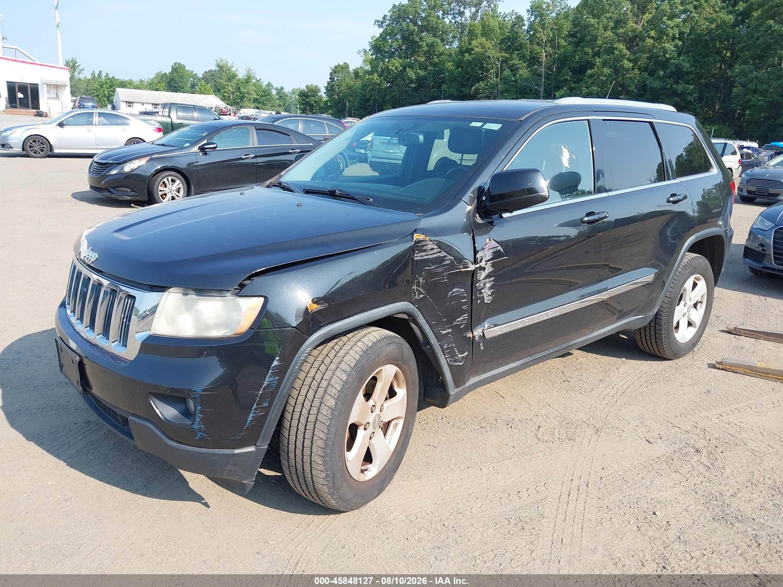 2012 Jeep Grand Cherokee Laredo Black vin: 1C4RJFAT1CC301072