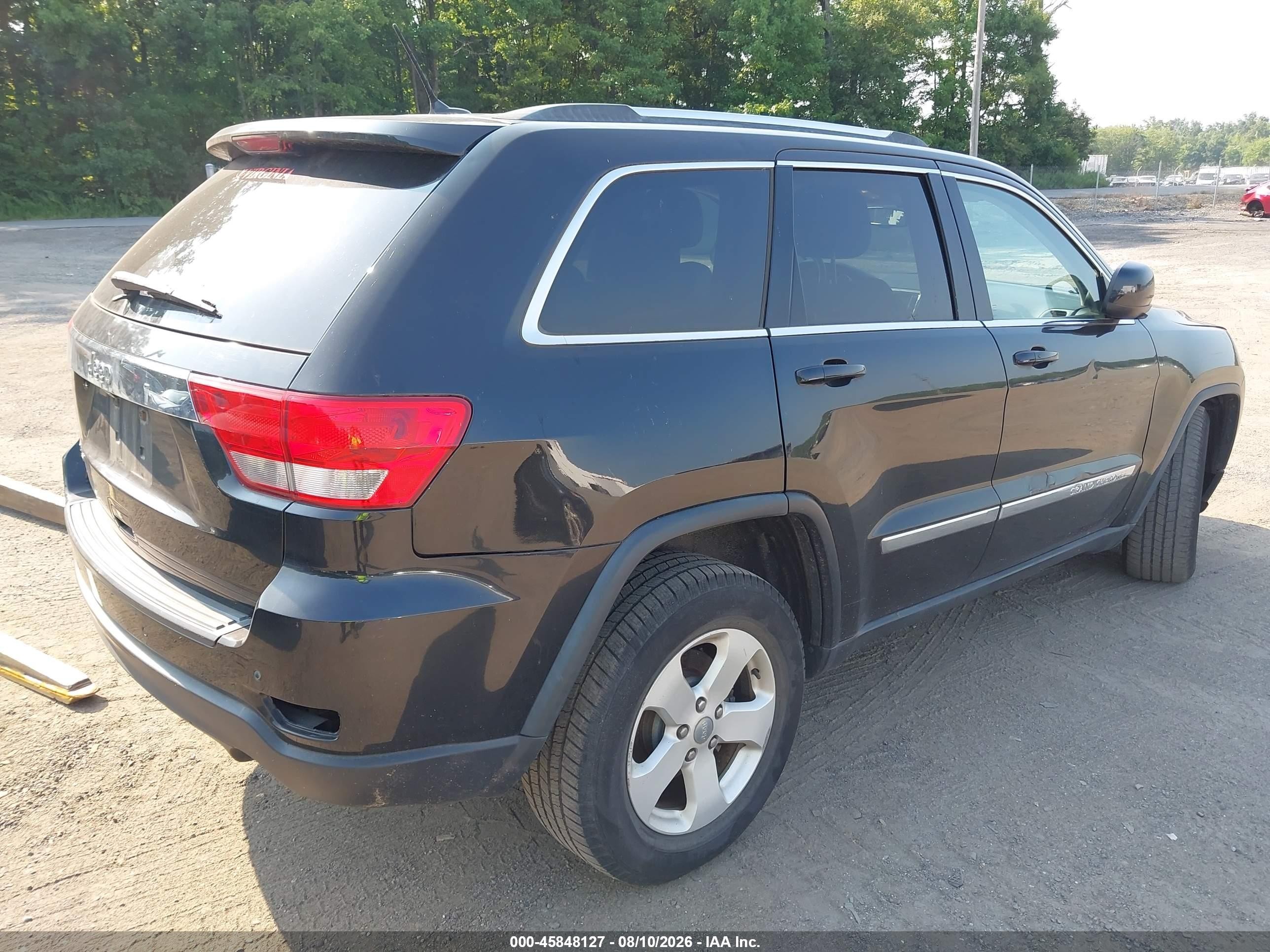 2012 Jeep Grand Cherokee Laredo Black vin: 1C4RJFAT1CC301072
