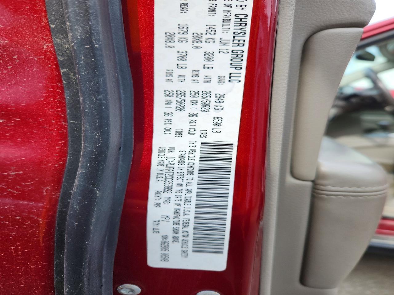 2012 Jeep Grand Cherokee Laredo Red vin: 1C4RJFAT2CC353892