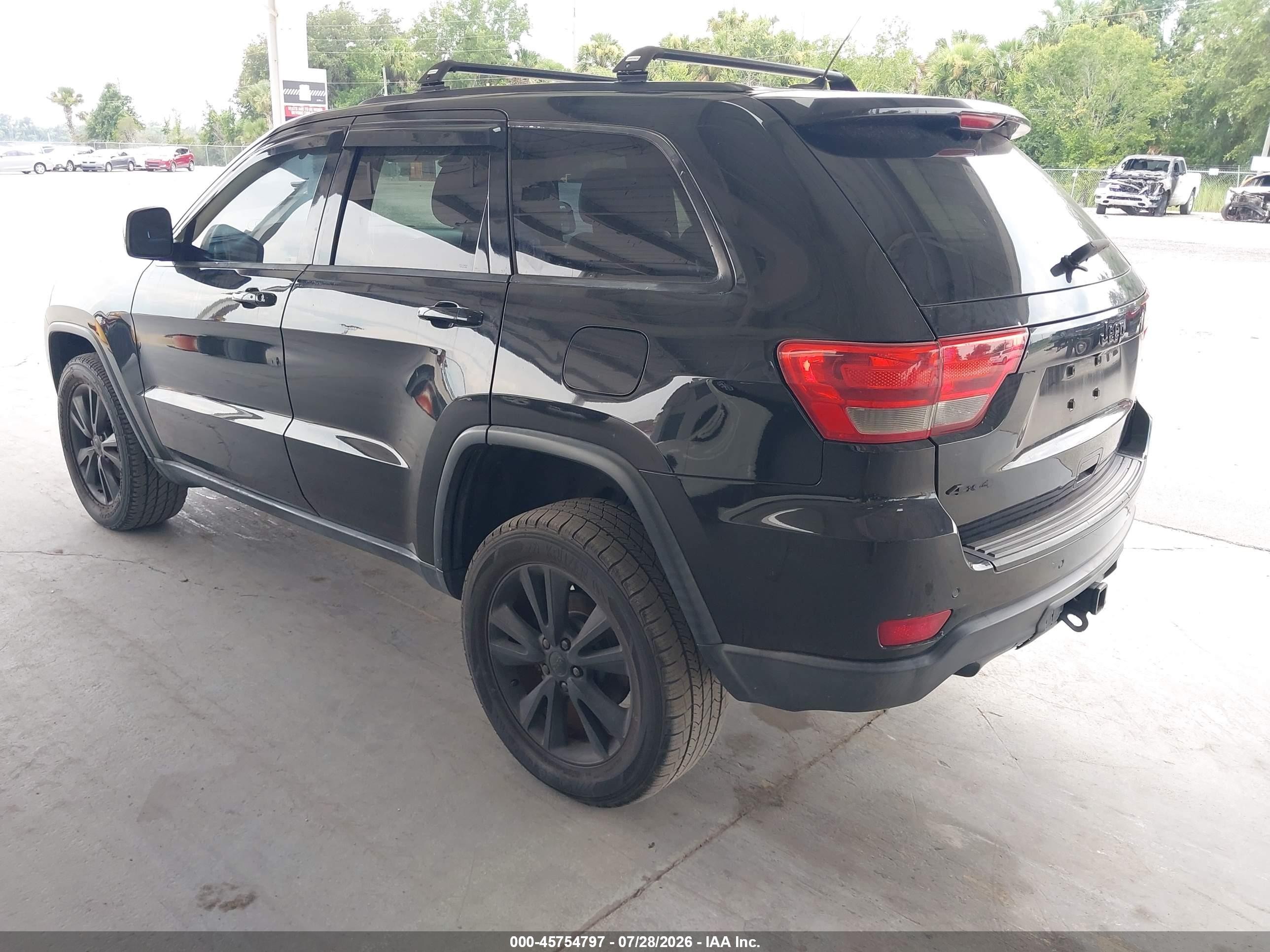 2013 Jeep Grand Cherokee Laredo Altitude Black vin: 1C4RJFAT2DC577956