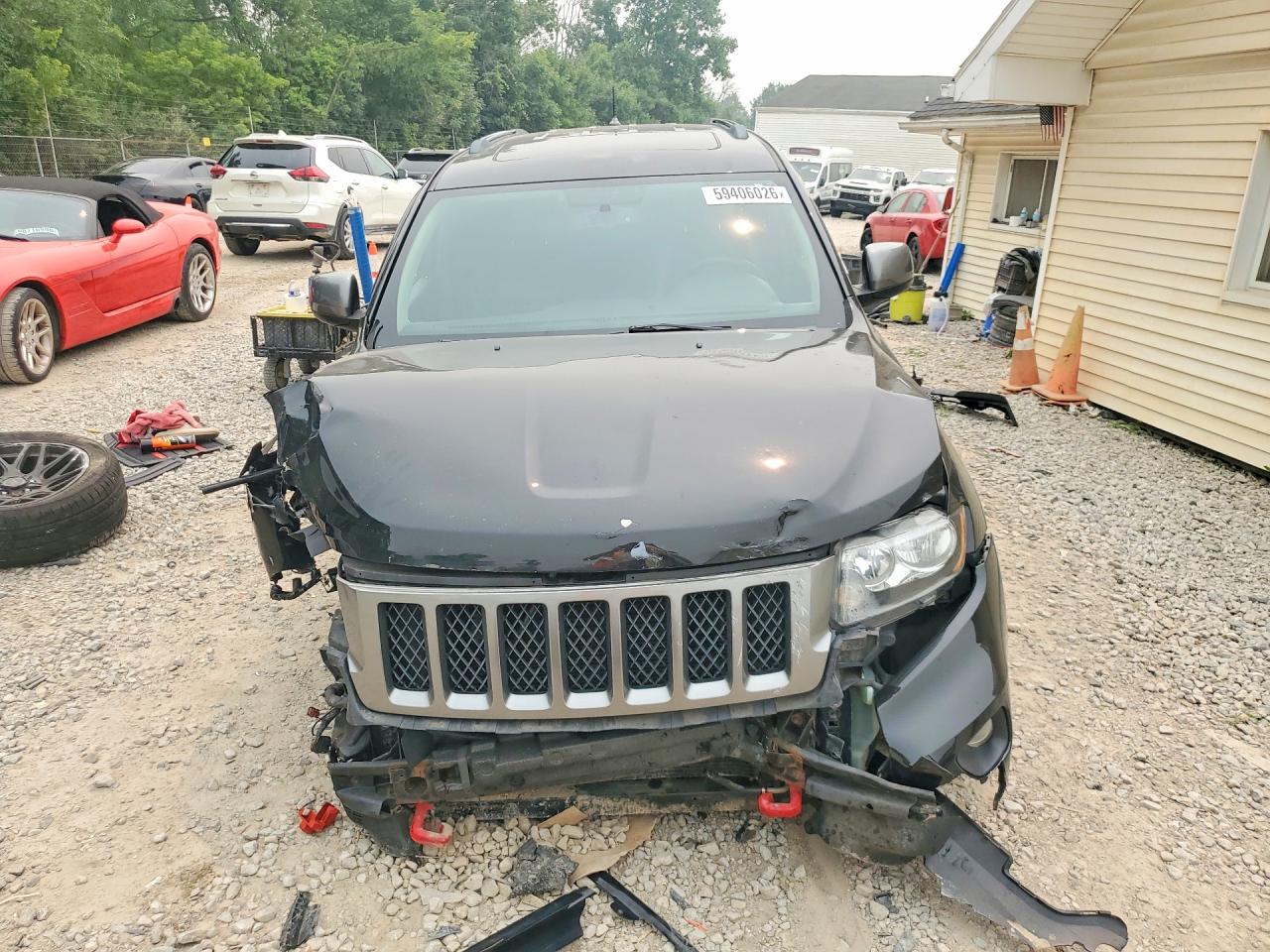 2013 Jeep Grand Cherokee Laredo Black vin: 1C4RJFAT2DC595406
