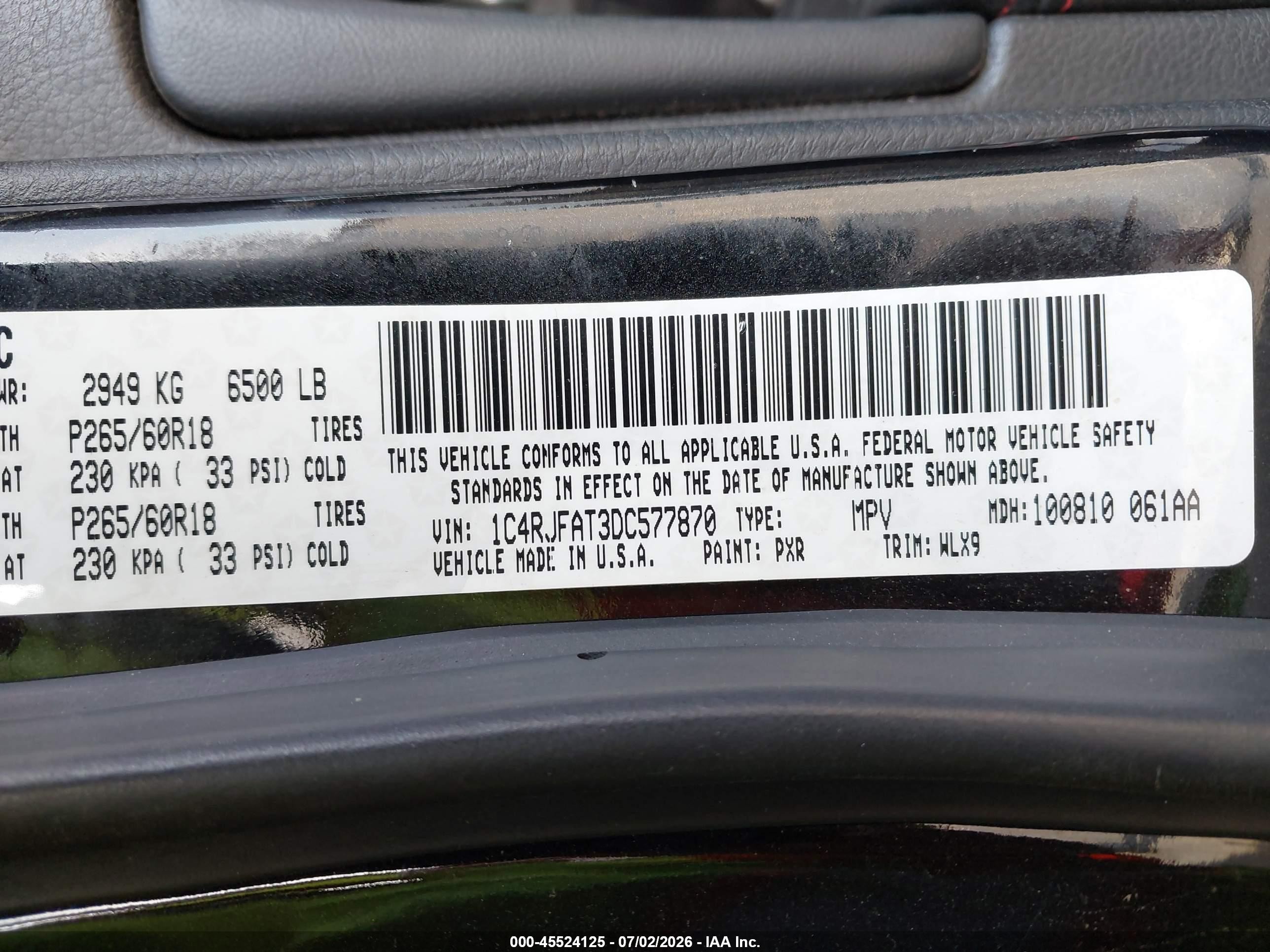 2013 Jeep Grand Cherokee Laredo Trailhawk Gray vin: 1C4RJFAT3DC577870