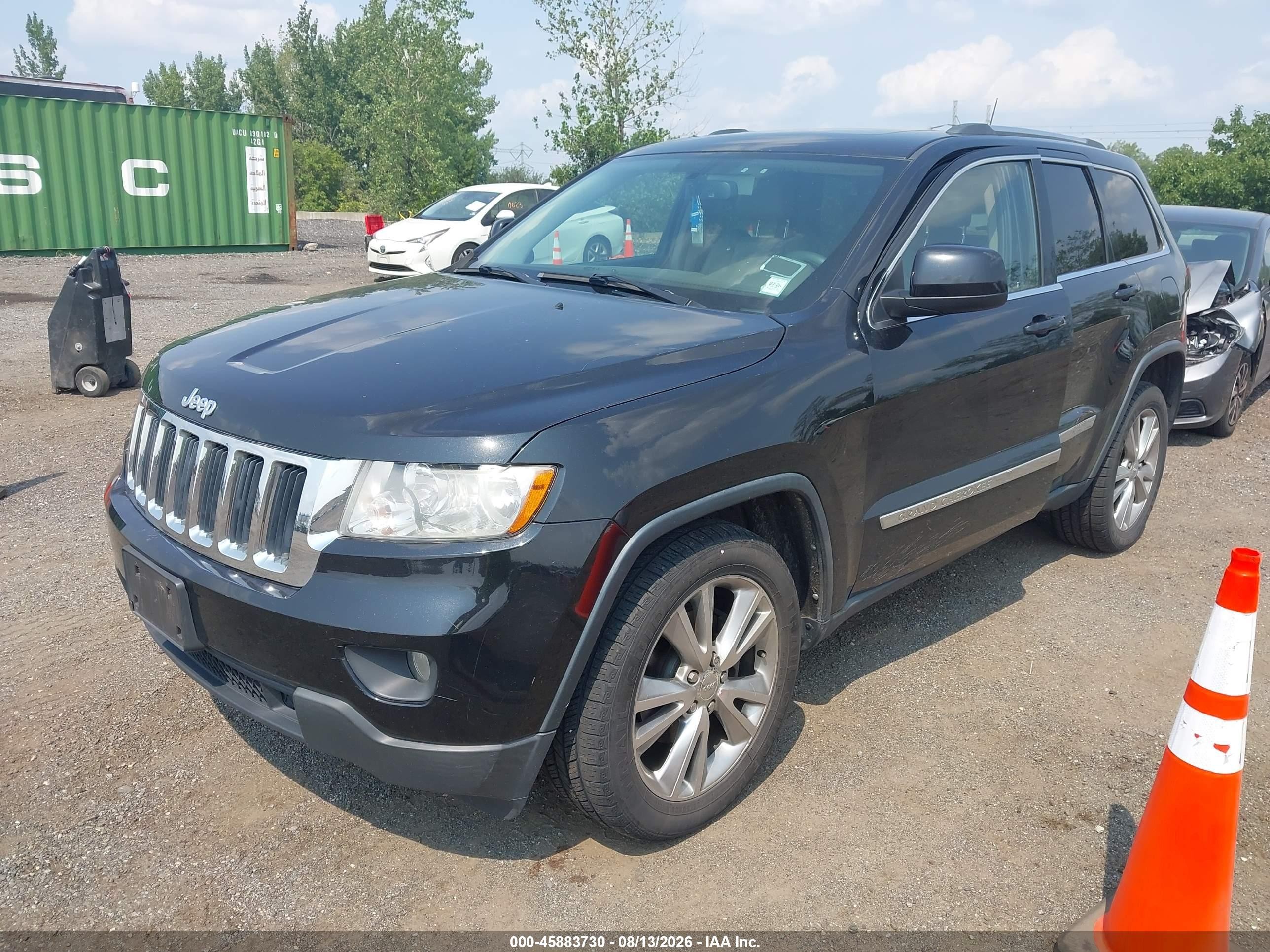 2013 Jeep Grand Cherokee Laredo Black vin: 1C4RJFAT3DC646024