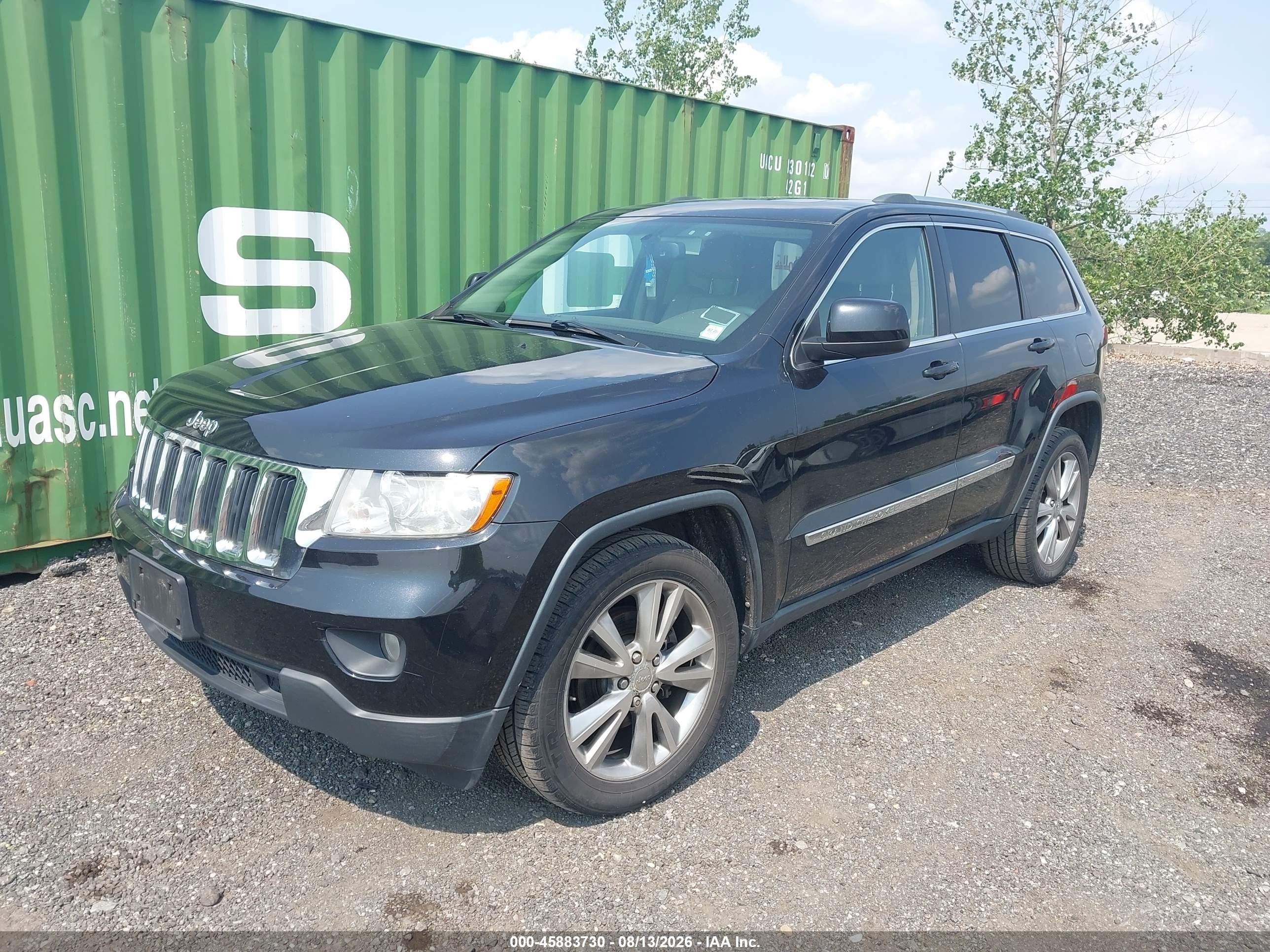 2013 Jeep Grand Cherokee Laredo Black vin: 1C4RJFAT3DC646024