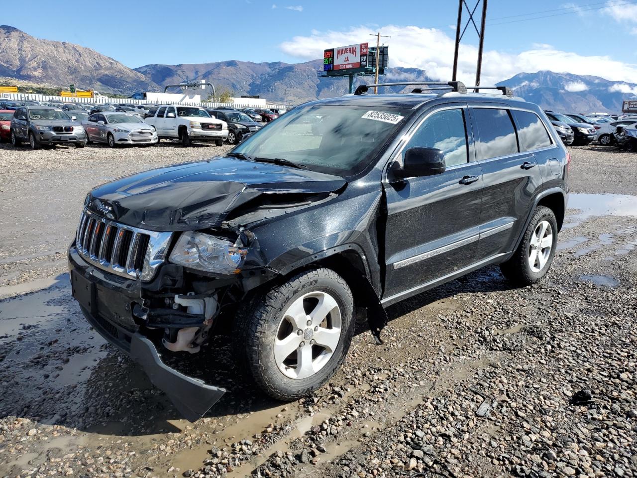 2013 Jeep Grand Cherokee Laredo Черный vin: 1C4RJFAT6DC571223