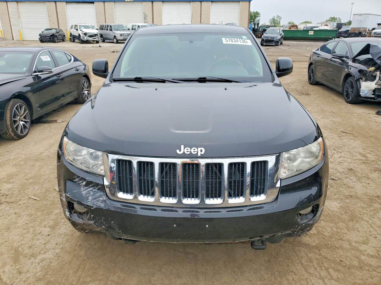 2012 Jeep Grand Cherokee Laredo Black vin: 1C4RJFAT7CC192407