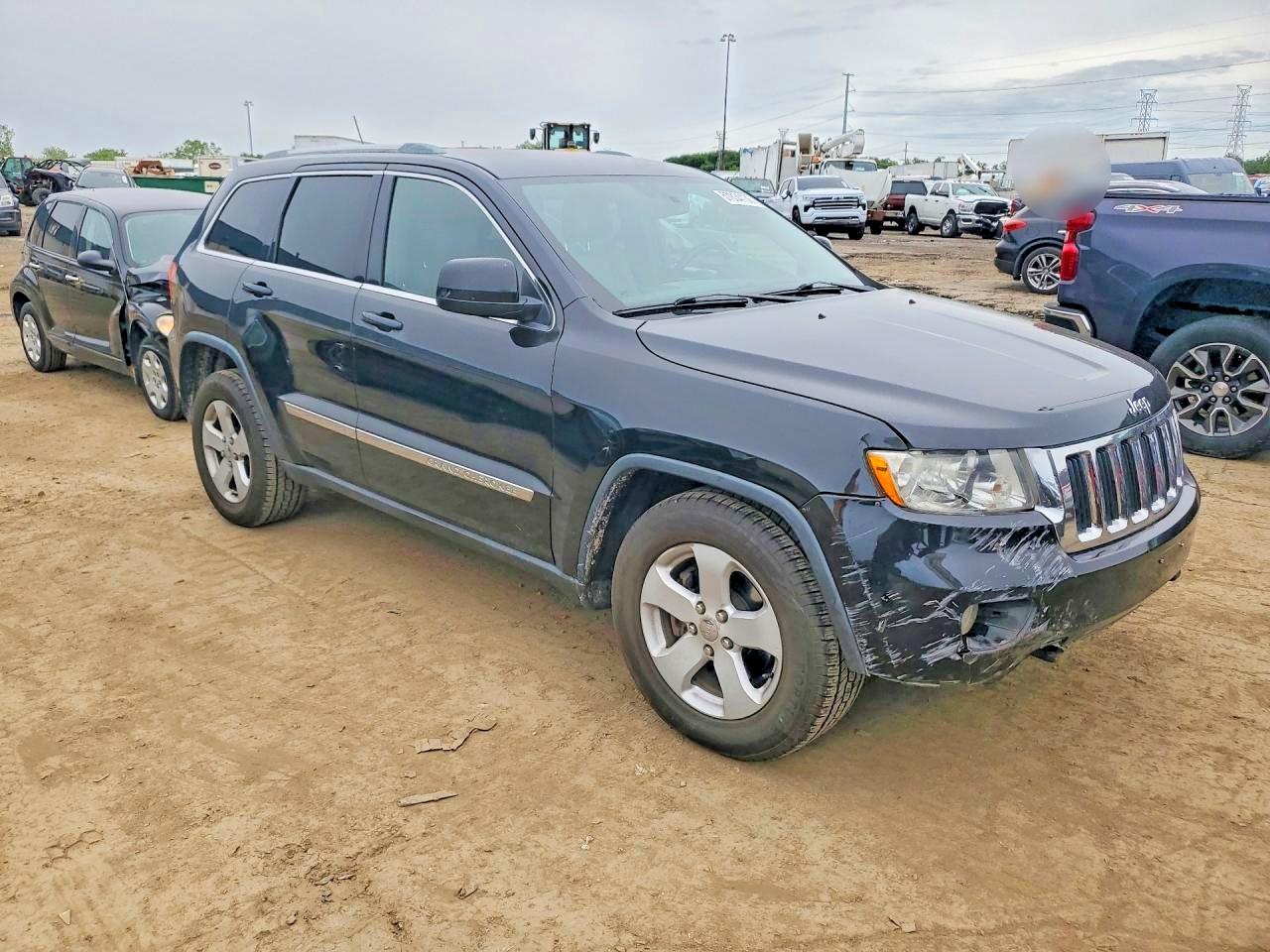 2012 Jeep Grand Cherokee Laredo Black vin: 1C4RJFAT7CC192407